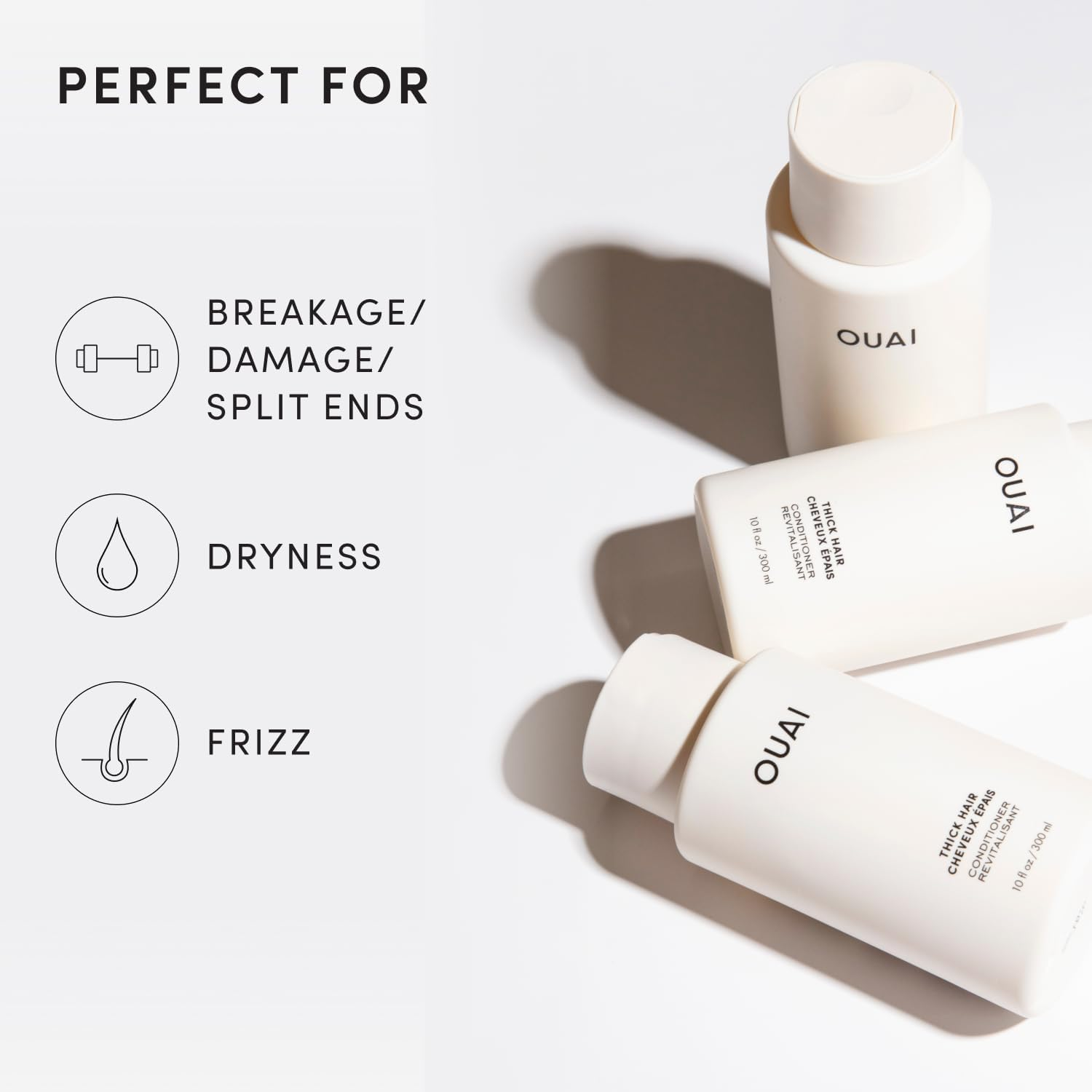 Thick Conditioner. Strengthening Keratin, Marshmallow Root, Shea Butter and Avocado Oil Nourish Dry, Thick Hair and Calm Frizz. Free from Parabens, Sulphates and Phthalates (300Ml) image number 5