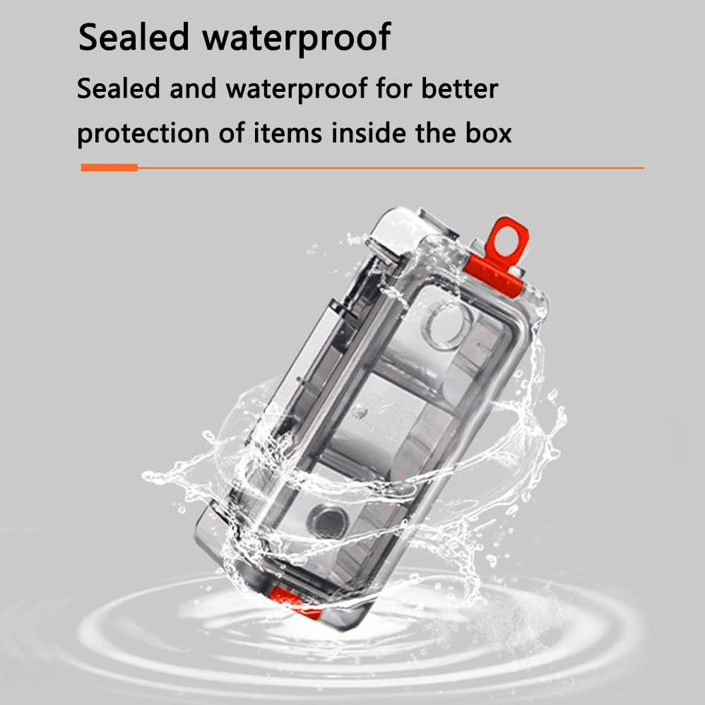 2Pcs Fishing Lure Luminous Box Fishing Small Accessories Magnet Box, Removable Freely Assemble Fisherman Tackle Storage Boxes Strip Seal Luminous Waterproof Fisherman Tackle Organizer image number 4