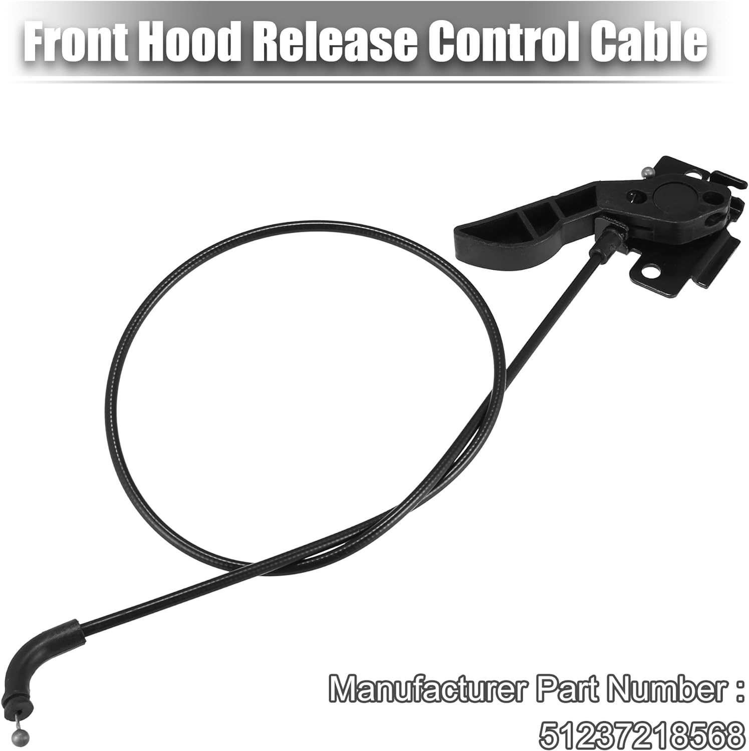 X AUTOHAUX Car Engine Front Hood Release Control Cable for BMW X3 2011-2017 for BMW X4 2015-2017 Replaces 51237218568 Plastic