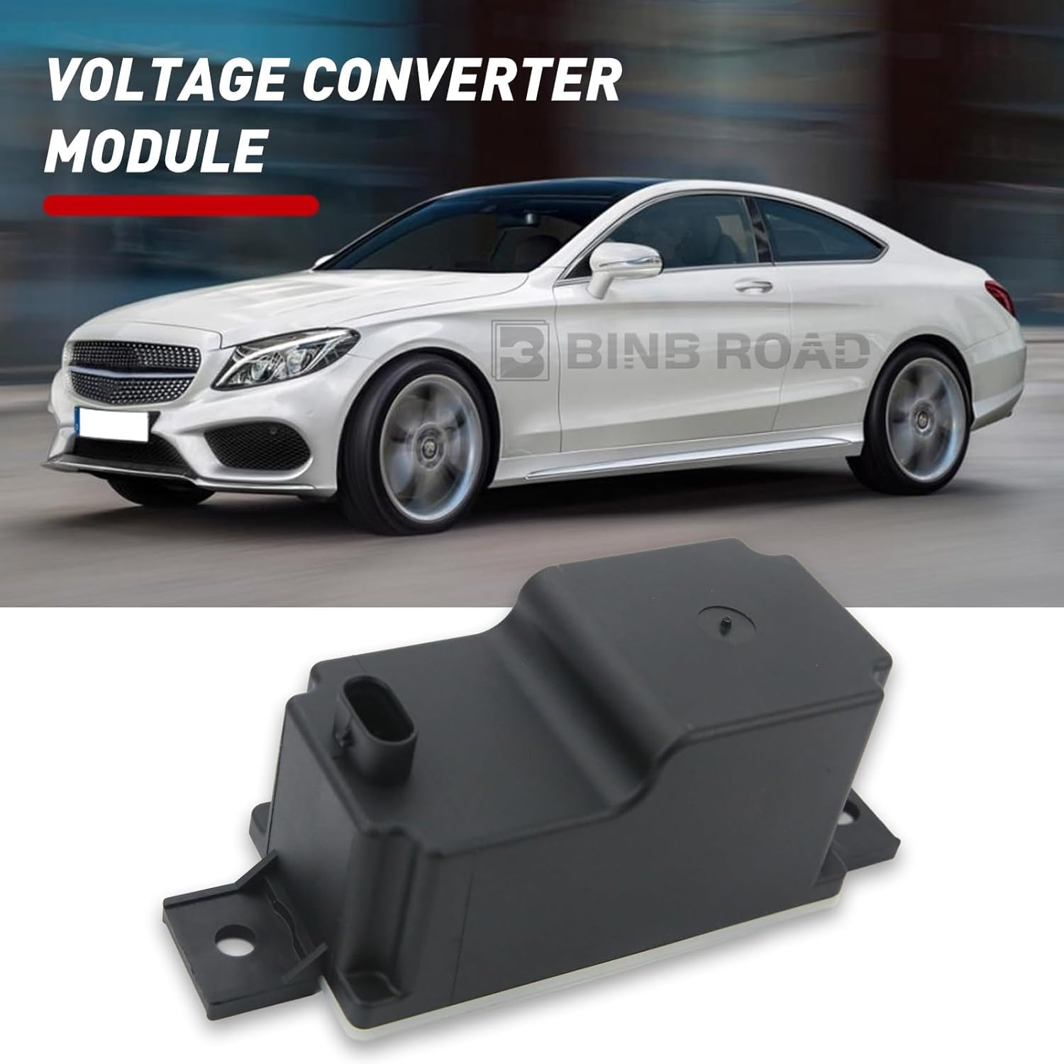 BINB ROAD Power Voltage Converter Module Auxiliary Battery 2059053414 Compatible with Mercedes-Benz C43/C63 AMG C180 C200 C250 C300 2014-2019 image number 2
