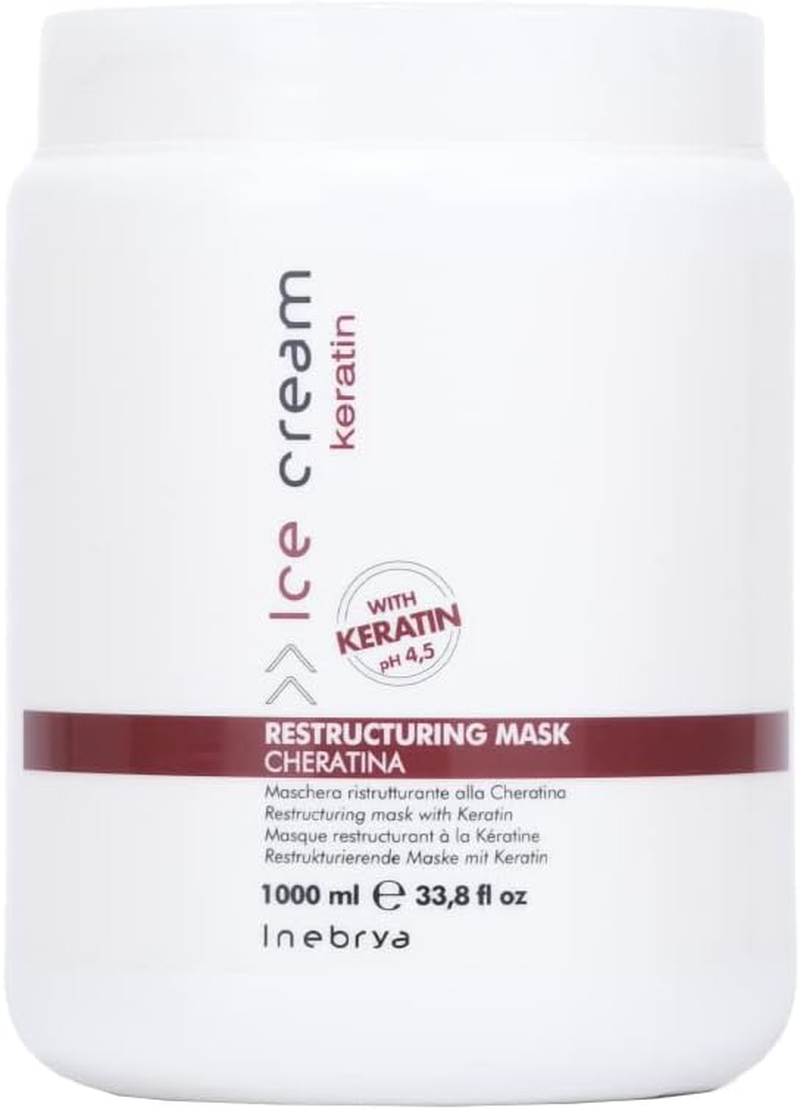 INEBRYA Ice Cream Keratin Restructuring Mask - 500 ML image number 1