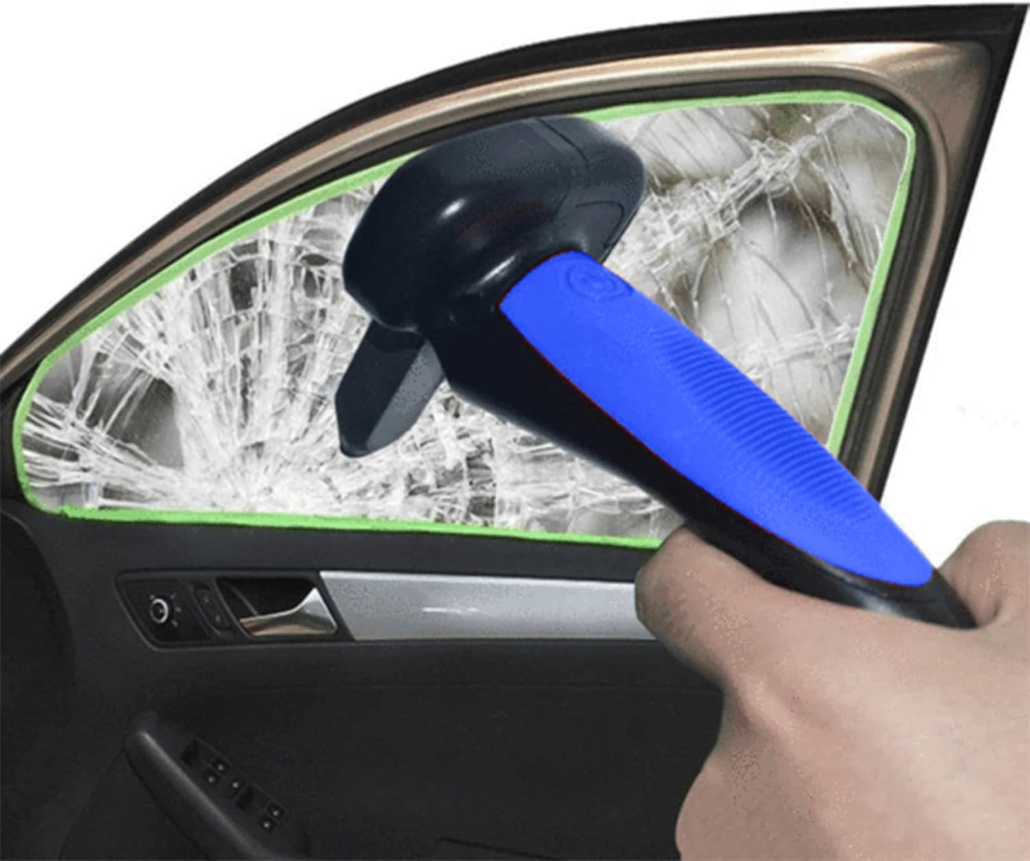 Powerful 2 Pack Car Door Handle for Elderly, 4 in 1 Car Door Latch Assist Grab Handle, Auto Cane Support Gripper Handle for Seniors and Handicapped (Blue) - Red image number 5