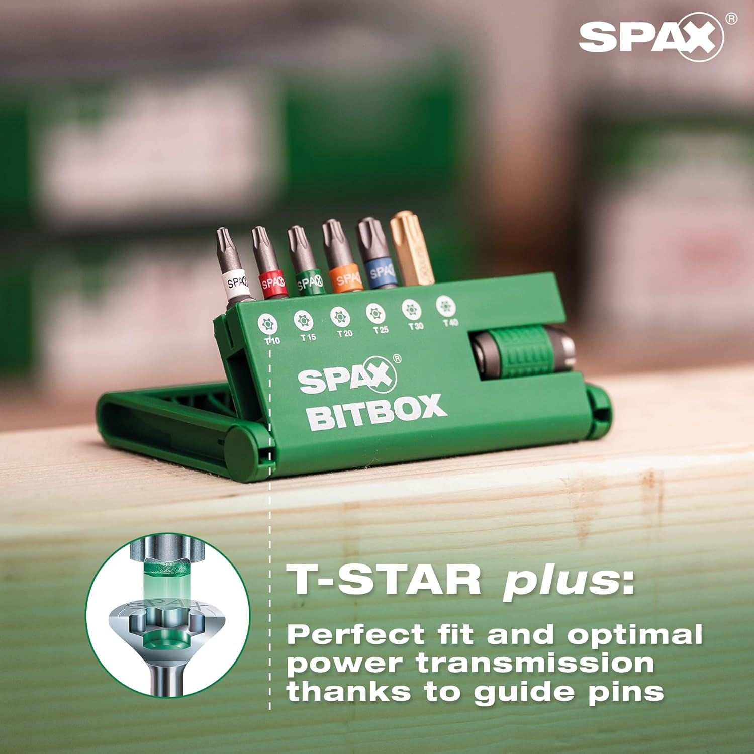 SPAX BITBOX T-STAR plus Screwdriver Bit Set - 6 Bits: T10, T15, T20, T25, T30, T40 with Quick-Change Bit Holder - 4000007899019 image number 6