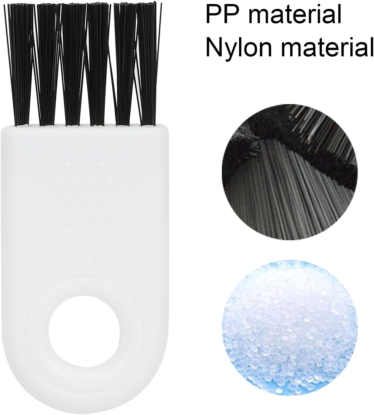 Cleaning Brushes, 5 Pieces Wear Resistant PP Handle Multifunctional High Temperature Resistance Shaver Cleaning Brushes for Household Cleaning
