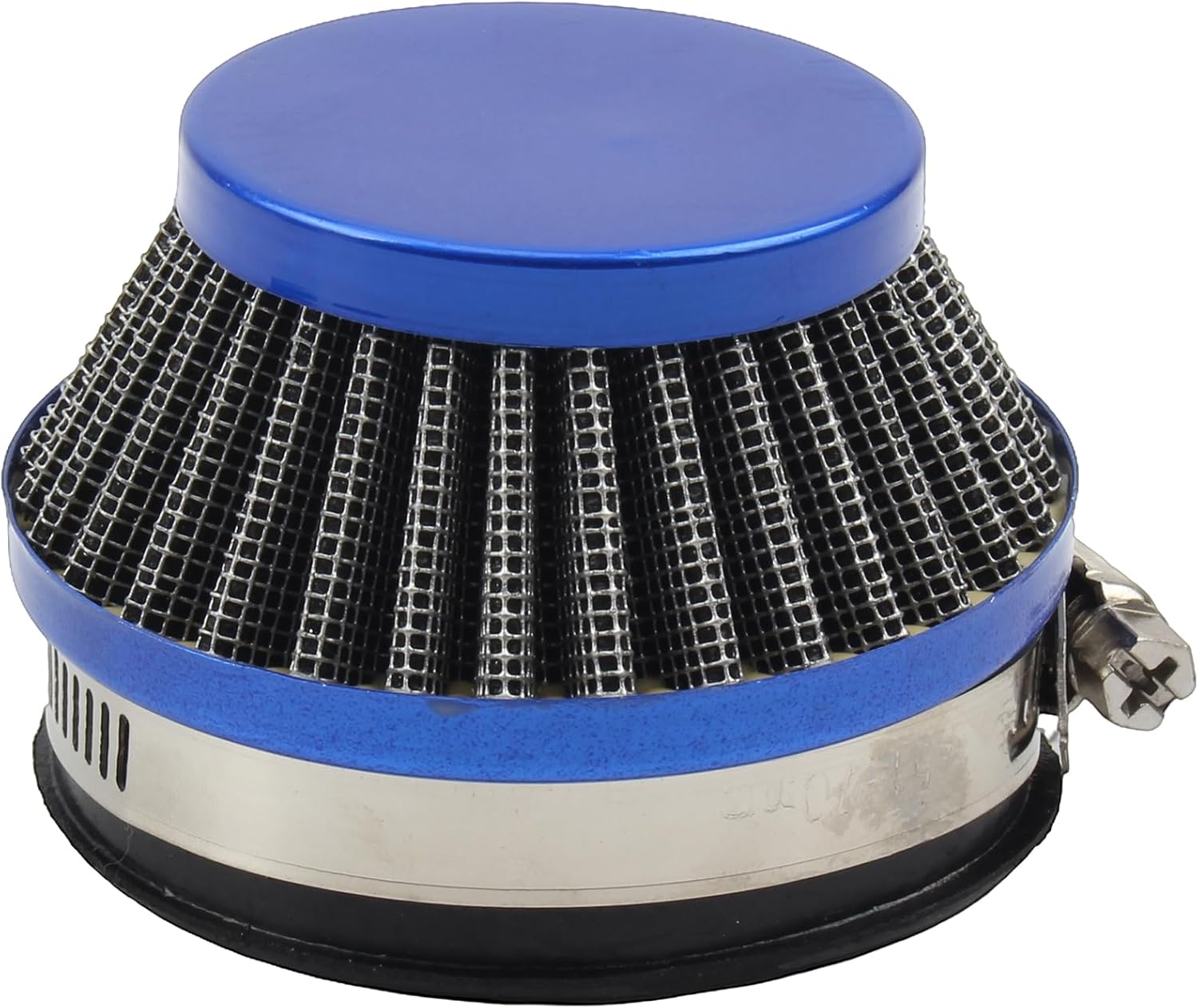 Powermotor 58Mm 60Mm Air Filter Carburetor for 2 Stroke Engine 47Cc 49Cc Carb Mini Moto Kids Go Kart Quad ATV Dirt Pocket Bike(Silver)