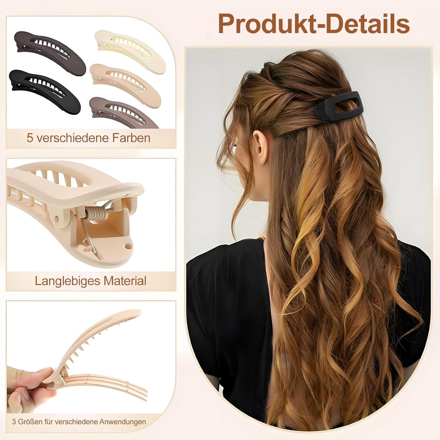 Oiieco Pack of 15 Women'S Hair Clips, Flat Hair Clips for Women, Non-Slip Hair Clips for Thick and Thin Hair, Lightweight and Durable, Ideal for Everyday Use and Styling image number 1