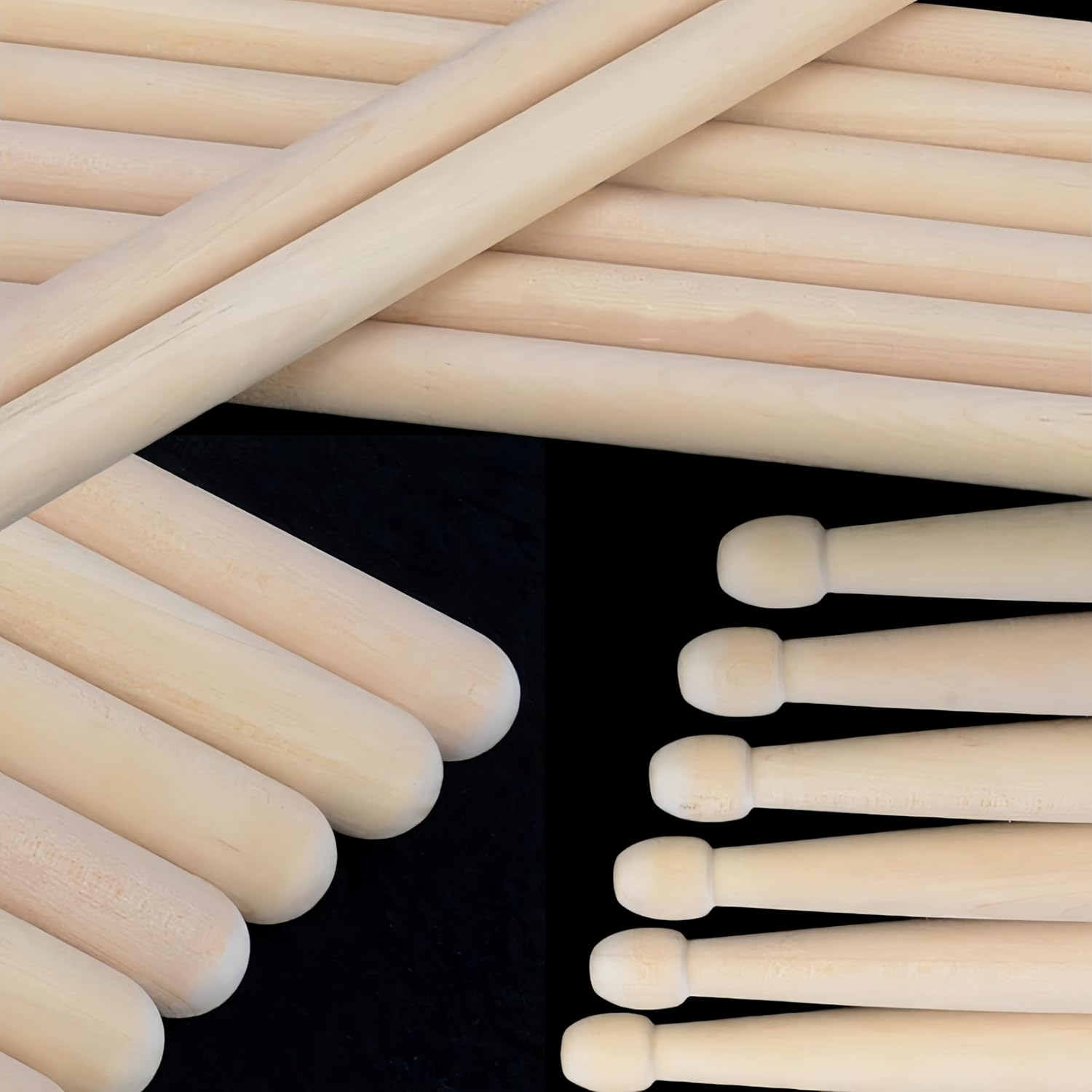 2 Pairs Drumsticks 5A, Classic Maple Wood Drum Sticks,Anti-Slip Durable Professional Musical Instrument Percussion Accessories,For Jazz Drum Exercise, Percussion Instrument Practice Drum Stick image number 1