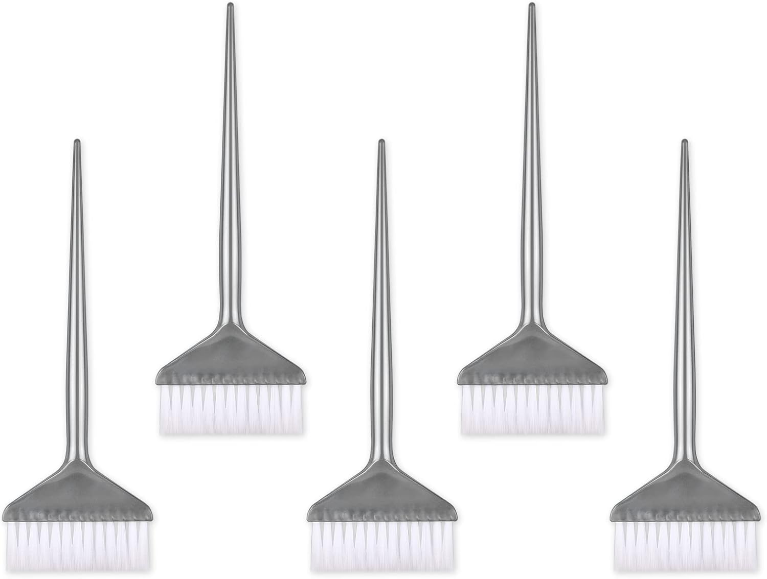 DS. DISTINCTIVE STYLE Hair Dye Applicator Brushes 5 Pieces Soft Long Bristles Hair Coloring Kit Handle Salon Hair Bleach Tinting DIY Tool