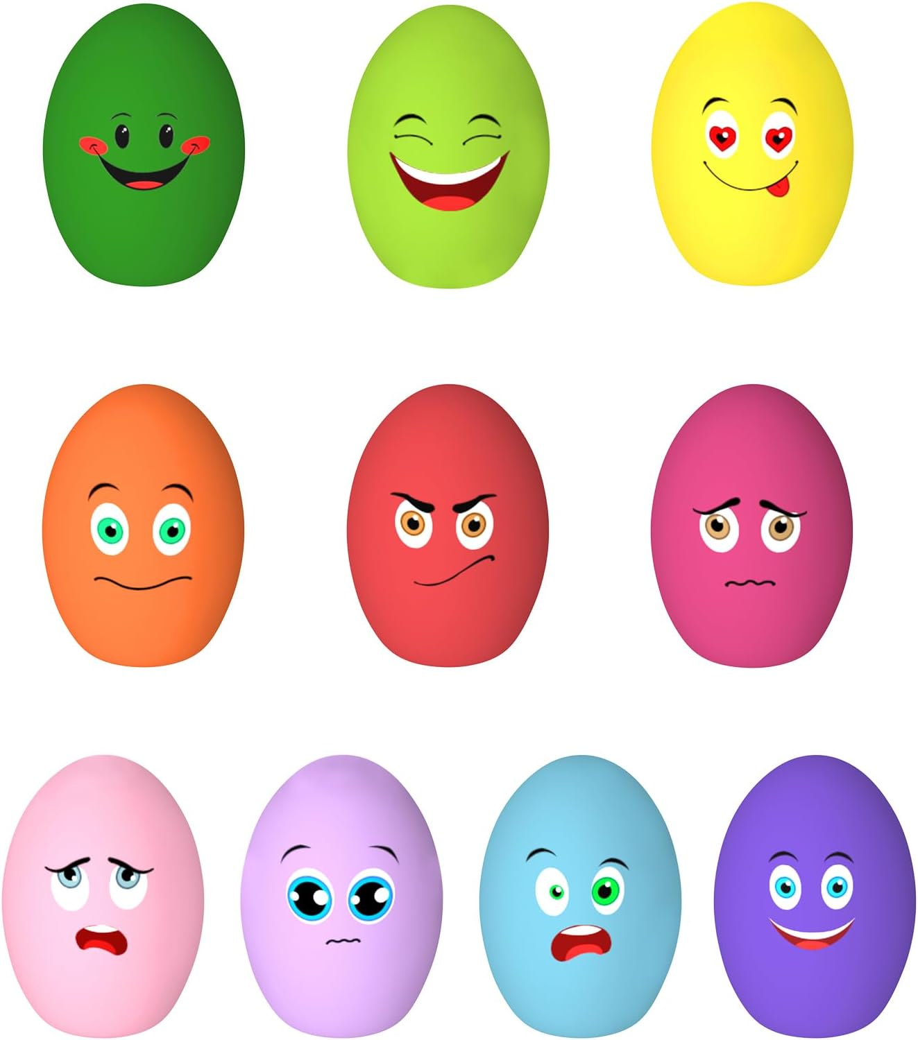 Dog Toys Squeaky, [10 Pack] Soft Puppy Egg Balls, Funny Interactive Squeak Pet Chew Toy for Puppies Small Medium Breed image number 5