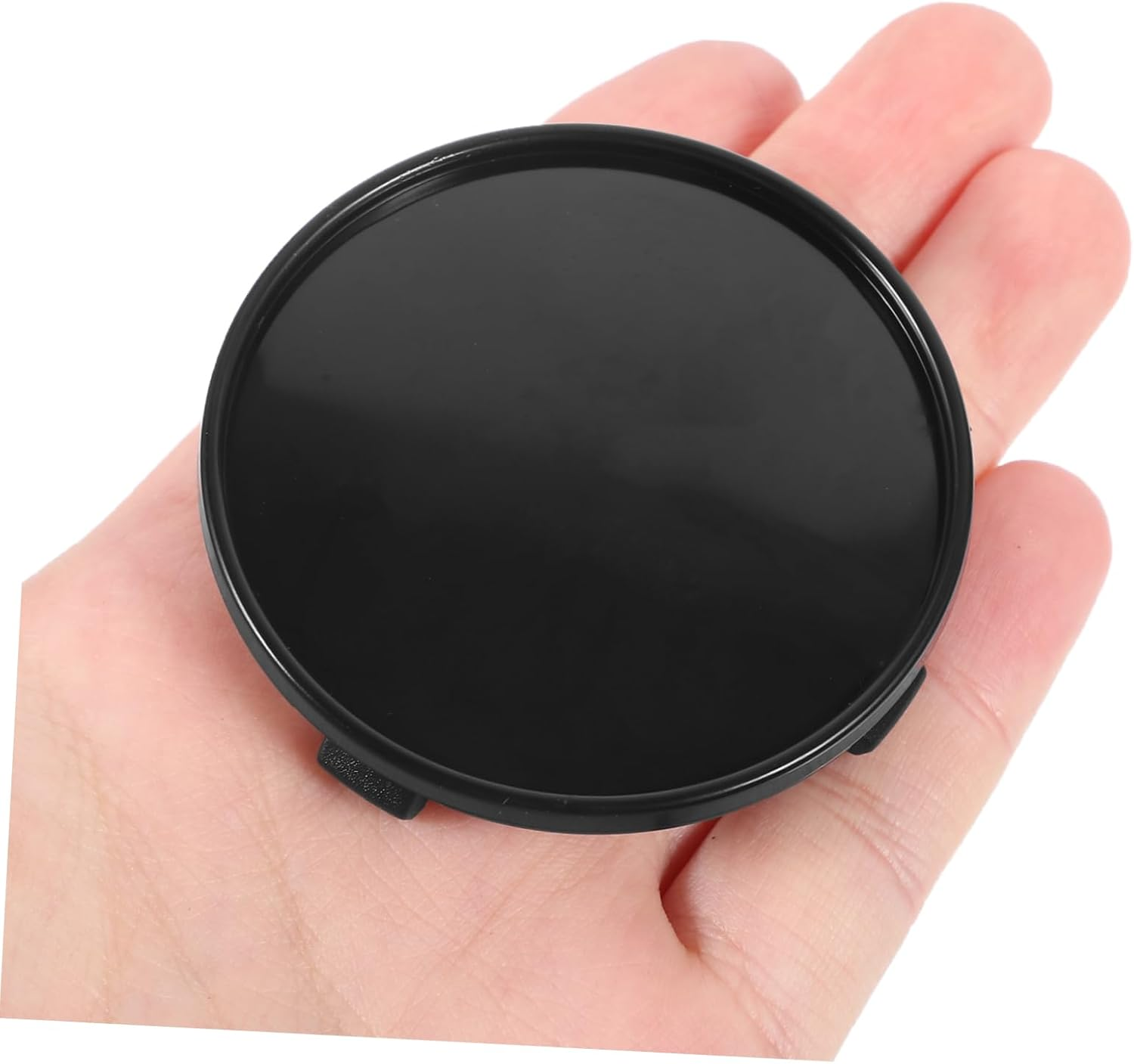 FOYTOKI 4Pcs Black Automotive Hub Caps Vehicle Rim Caps Replacement Wheel Hub Covers for Car Wheels Center, Decorative Car Hubcaps Set for Vehicle Modification and Rim Protection