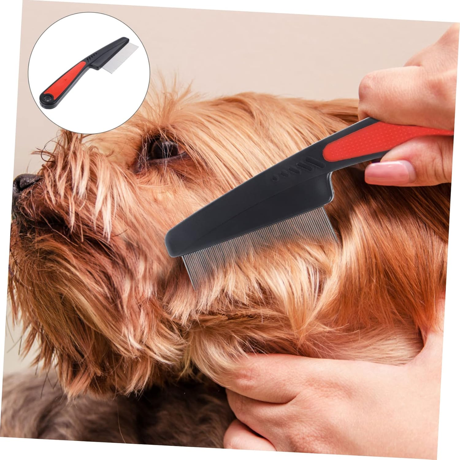 Healeved 5Pcs Fine Tooth Dandruff Comb Professional Stainless Steel Hair Pick for Precision Styling for Adults Pets Durable Warp Design for Dandruff Removal Hair Product Distribution