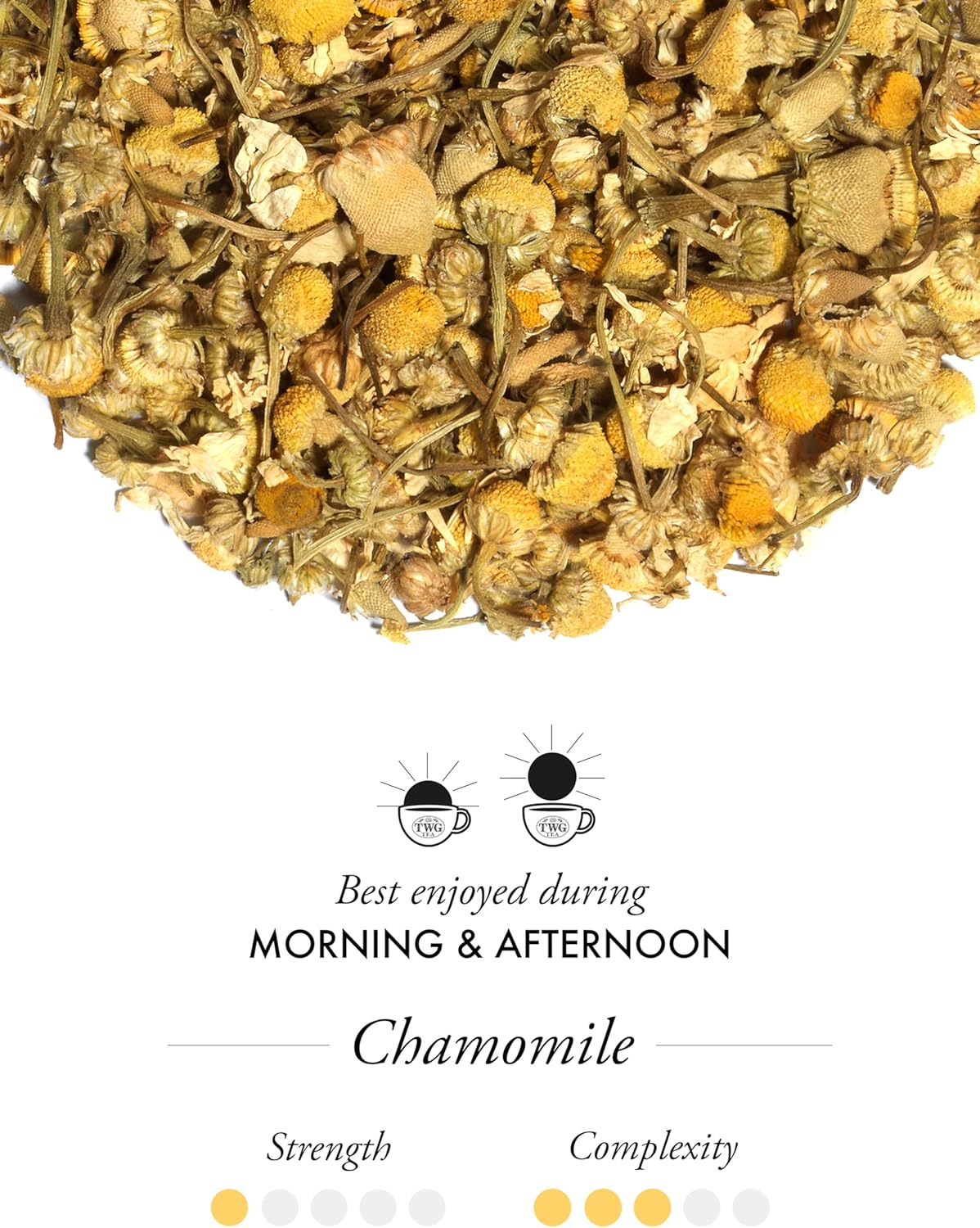 TWG Tea | Chamomile | Herbal Tea | Decaffeinated & Theine-Free | 15 Hand Sewn Cotton Tea Bags | Giftset image number 2
