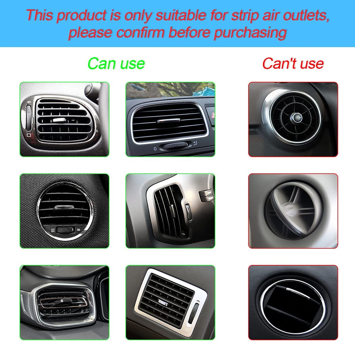 20 Pieces Car Air Conditioner Decoration Strip for Vent Outlet, Universal Waterproof Bendable Air Vent Outlet Trim Decoration, Suitable for Most Air Vent Outlet, Car Interior Accessories (Red) image number 4