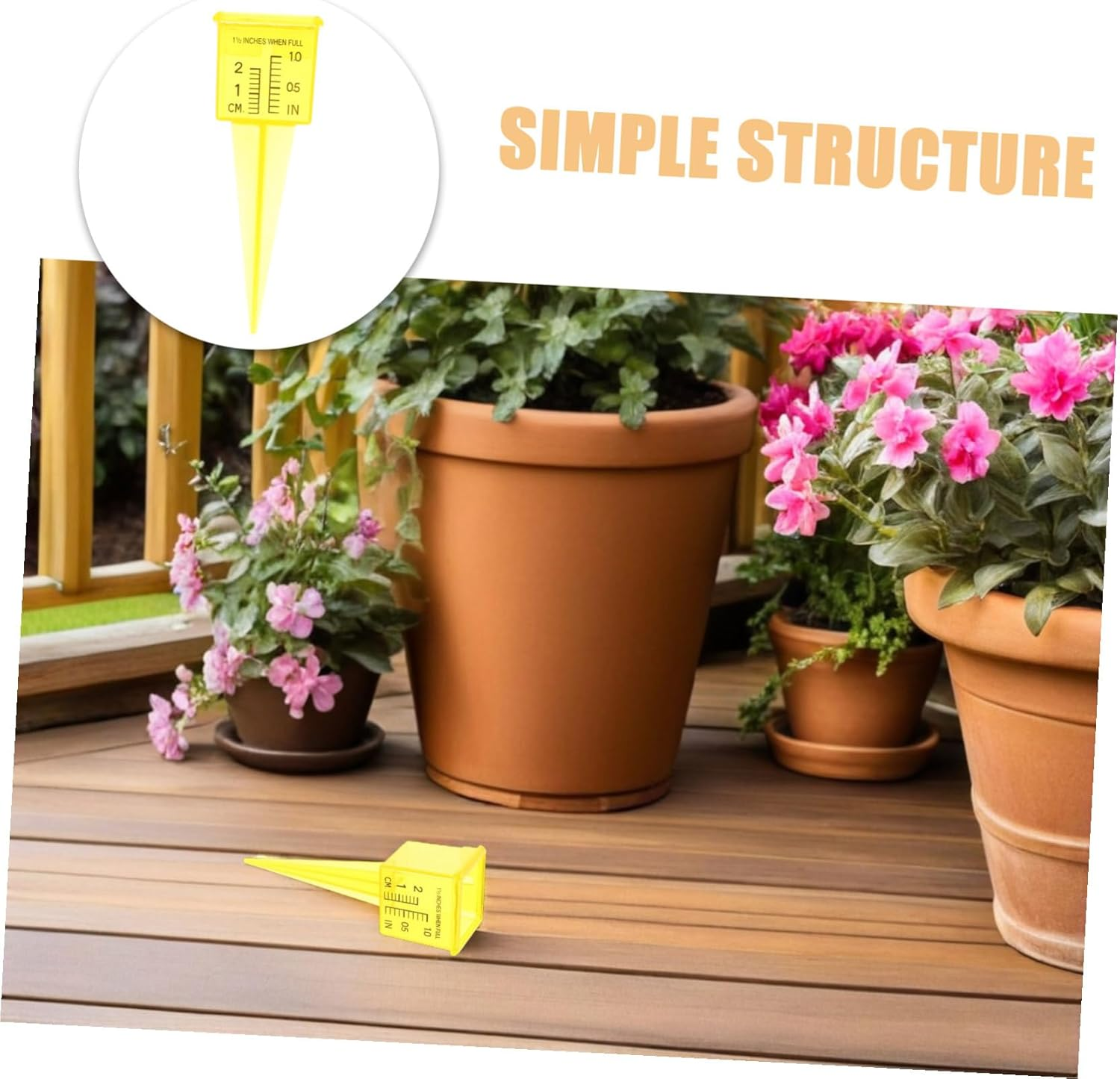 20Pcs Outdoor Rain Gauge for Lawn Garden Wide Mouth Water Measuring Tool with Dual Scale Portable Sprinkler Gauge for Accurate Irrigation Control and Water Conservation image number 1