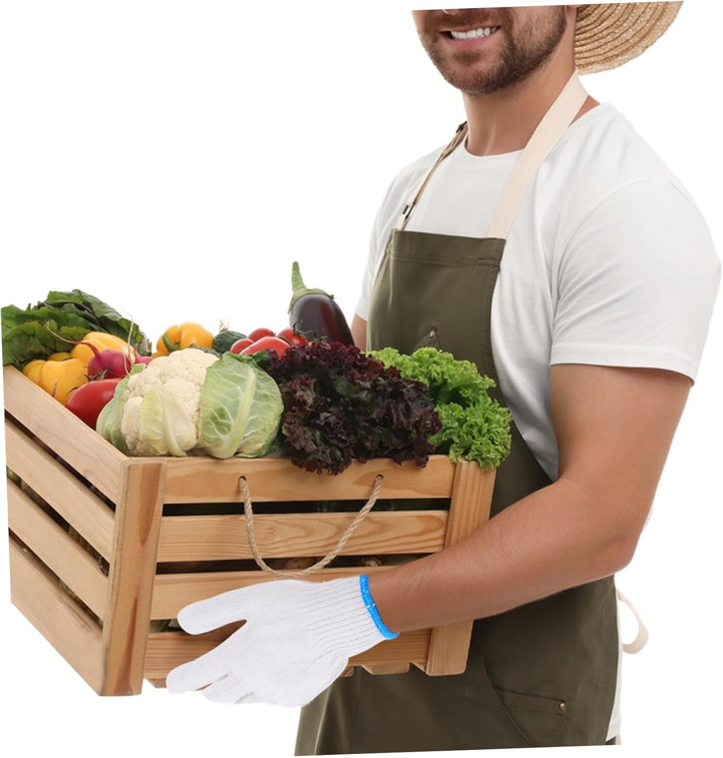 Sosoport 20Pairs Heavy Duty Gardening Gloves for Men and Women Cotton Work Gloves Comfortable Grip for Garden Household and Outdoor Tasks image number 5