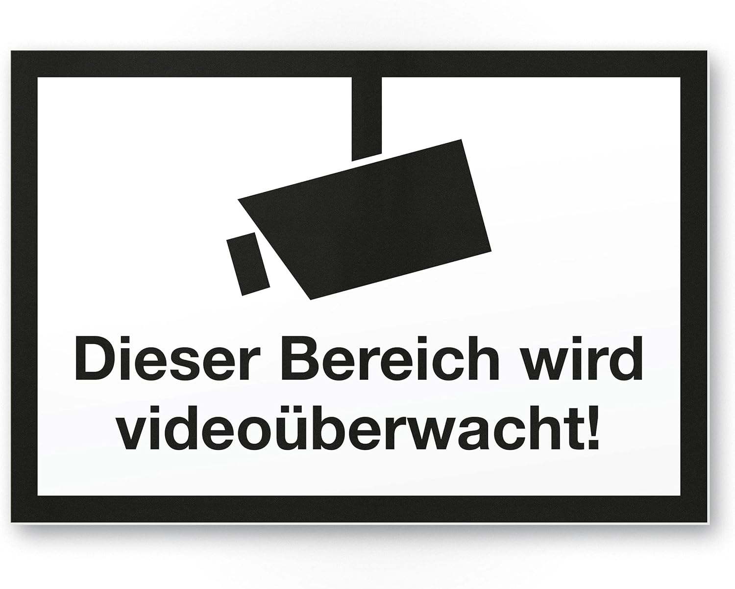 Komma Security Area Is Video Surveillance Plastic Sign Sign Indoor Outdoor Warning Video Surveillance Burglary Protection Notice Prevention of Burglary - Deterrent image number 5