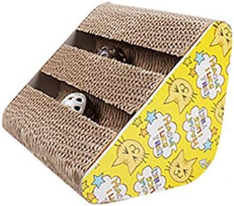 LE YOU PET Cat Scratching Boards of Various Shapes with Free Catnip (Triangle A)