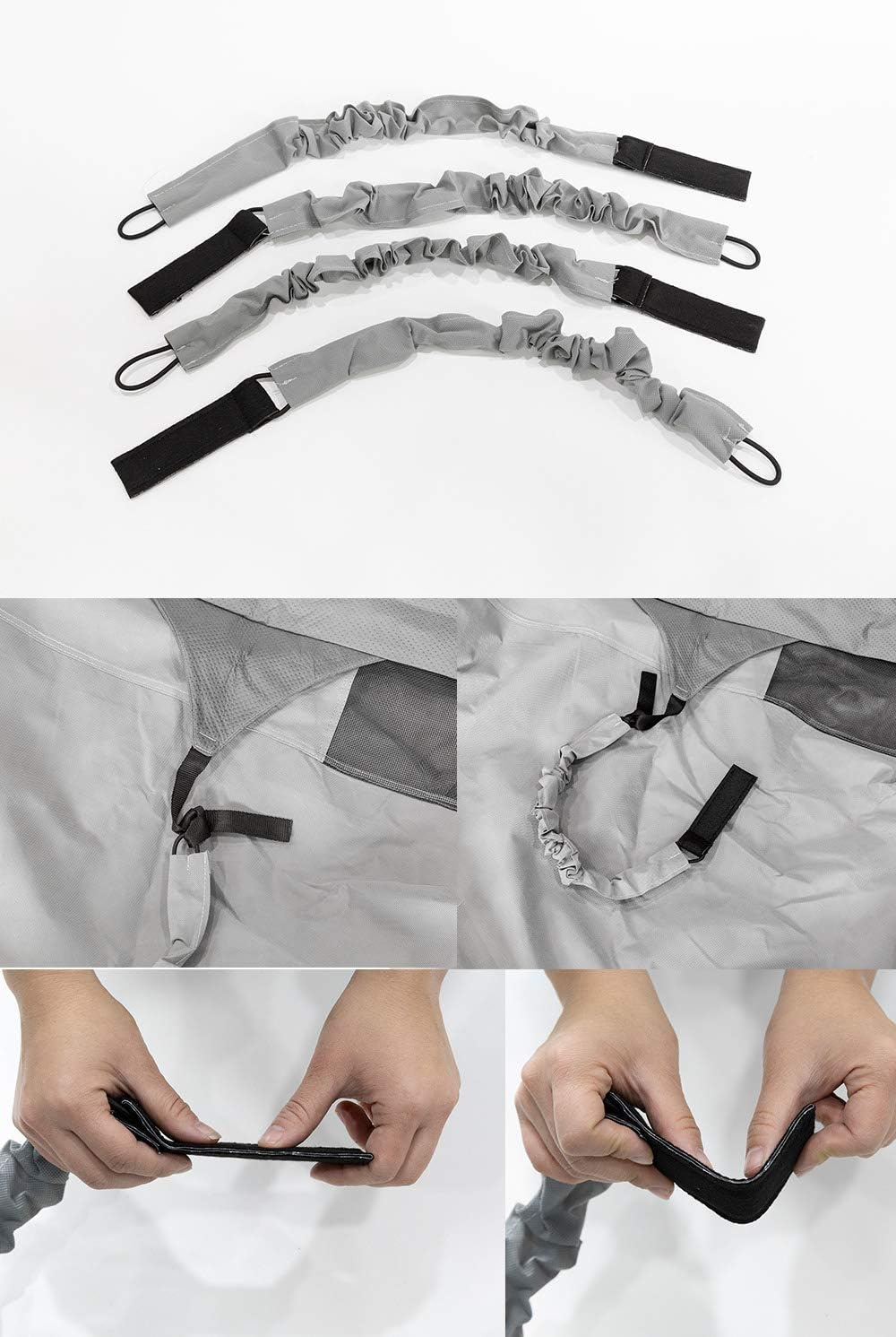 GEARFLAG Pop-Up Camper Cover Fits 14' - 16' Reinforced Windproof Side-Straps, Anti-Uv Water-Resistance Heavy Duty Triple Layers for Trailer RV (Fits 14' - 16') image number 3