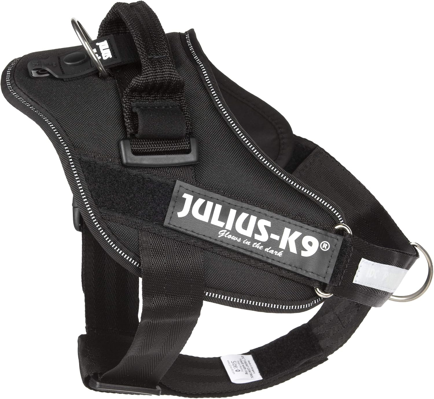 IDC Powerharness, Dog Harness with Front Control Y-Belt, Size: 0, Black image number 6