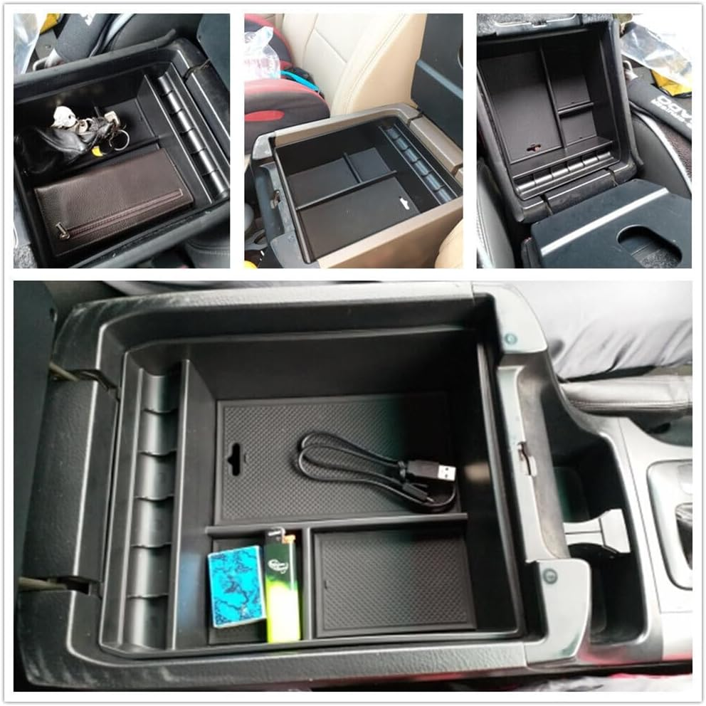 Armrest Storage Box Pallet Tray for Toyota Land Cruiser Prado J120 2004-2021 image number 6