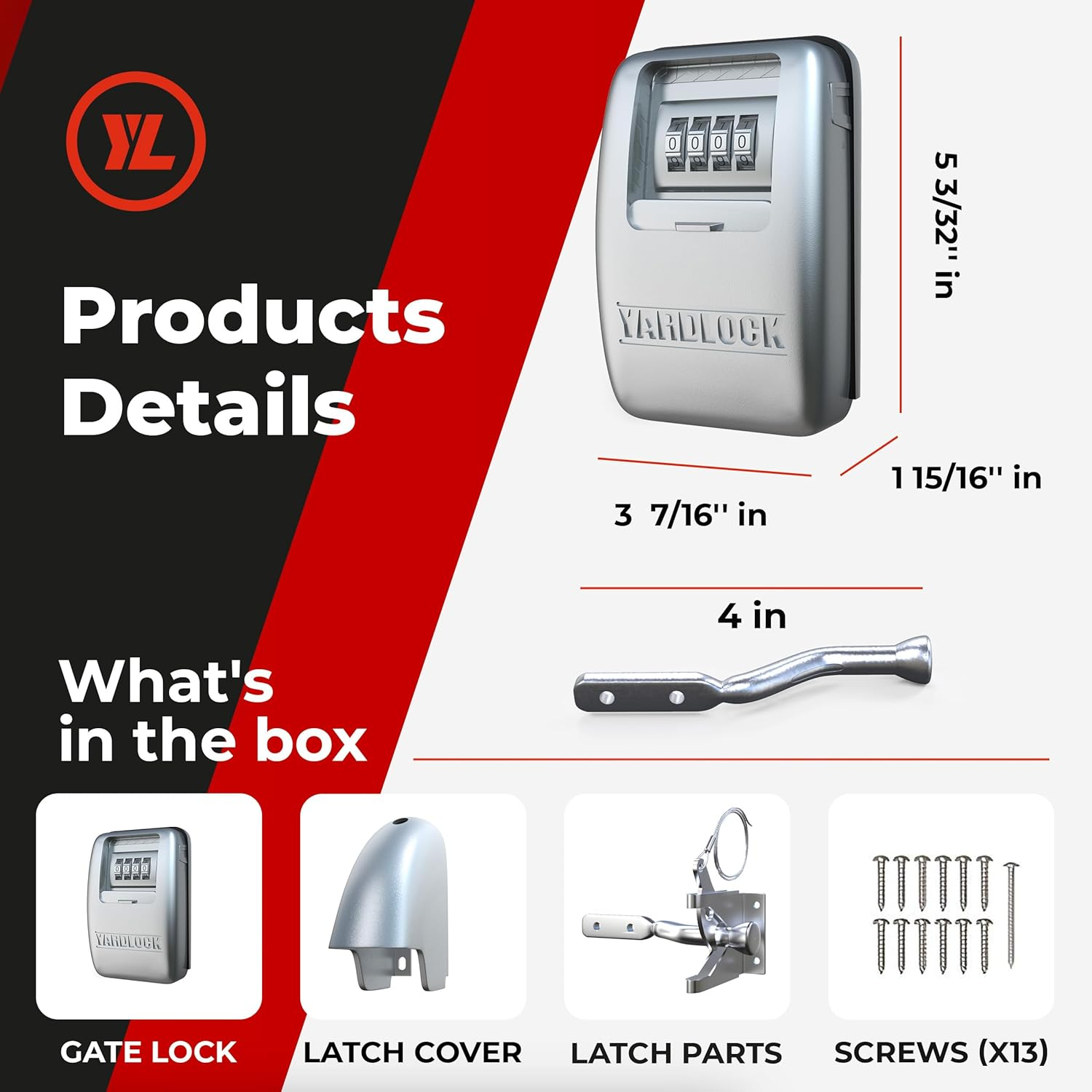 Keyless Gate Lock &ndash; Secure Fence Lock and Latch &ndash; Strong Durable System XLS &ndash; Heavy Duty &ndash; 1-Pack image number 2