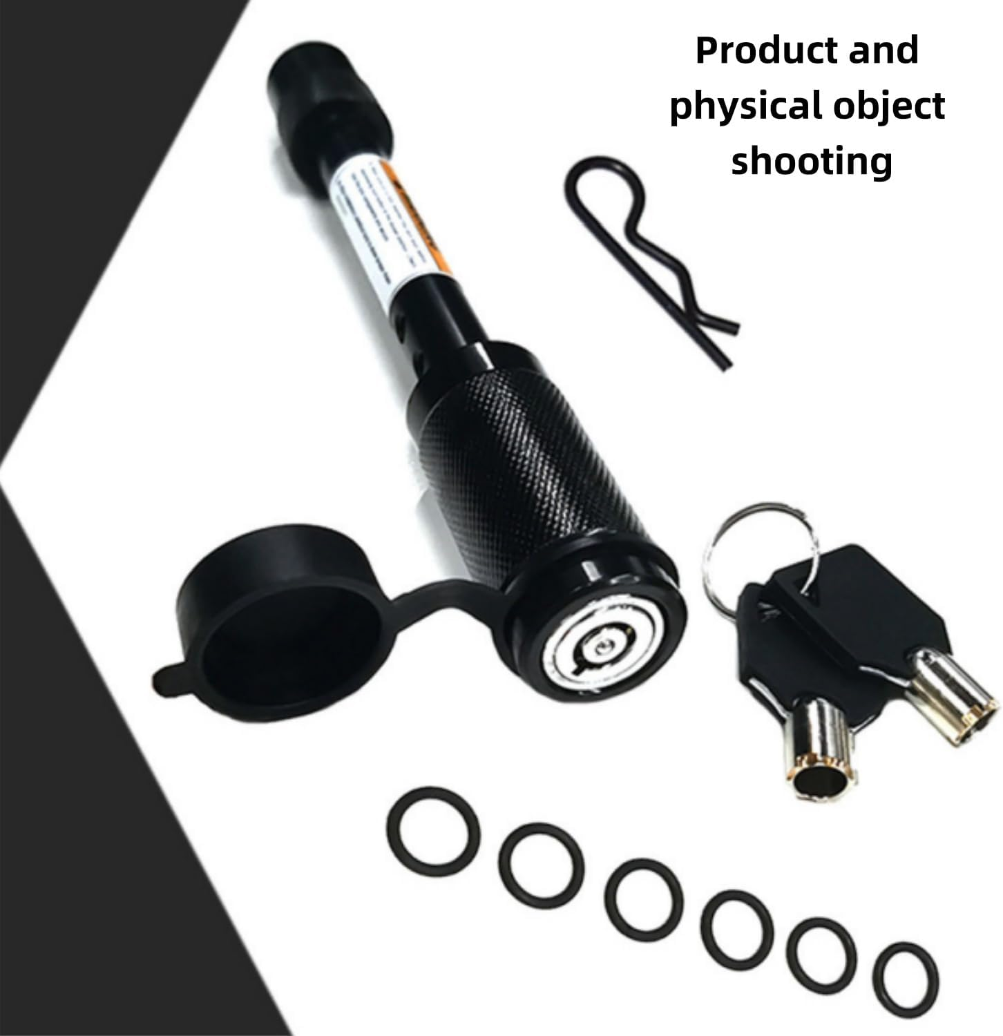 Heavy Duty Trailer Hitch Lock, 5/8" Diameter Lock Pin, Suitable for Class III/IV 2 "And 2.5" Interfaces, Compatible with Truck, Trailer and Bicycle Frames (2 Pack) image number 1