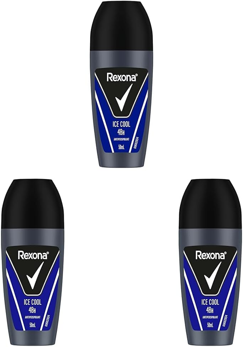 Rexona Men'S Roll on Motion Sense Ice Cool Deodorant 50 Ml (Pack of 3)