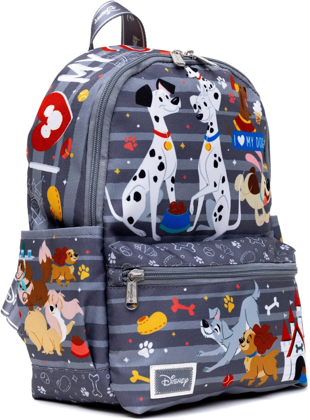 Wondapop Disney Dogs 13" Nylon Backpack, Disney Dogs, 13", Traditional Backpacks image number 2