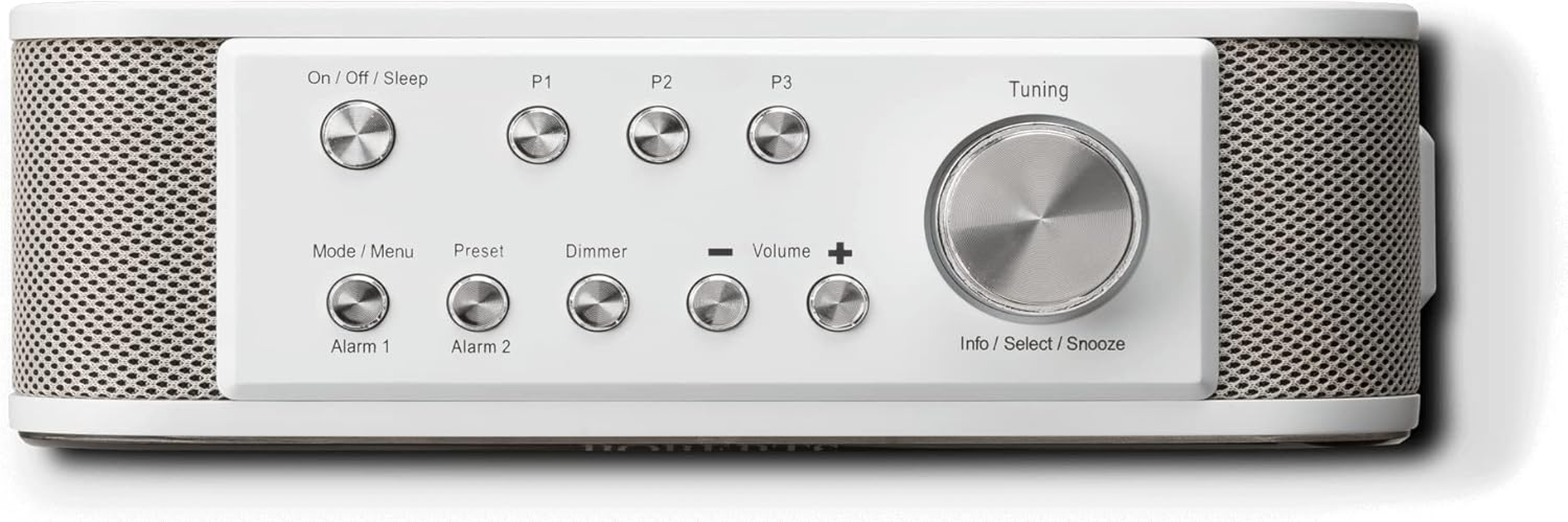 Roberts Ortus 3 DAB/DAB+/FM Alarm Clock Radio - White - USB Smartphone Charging image number 4