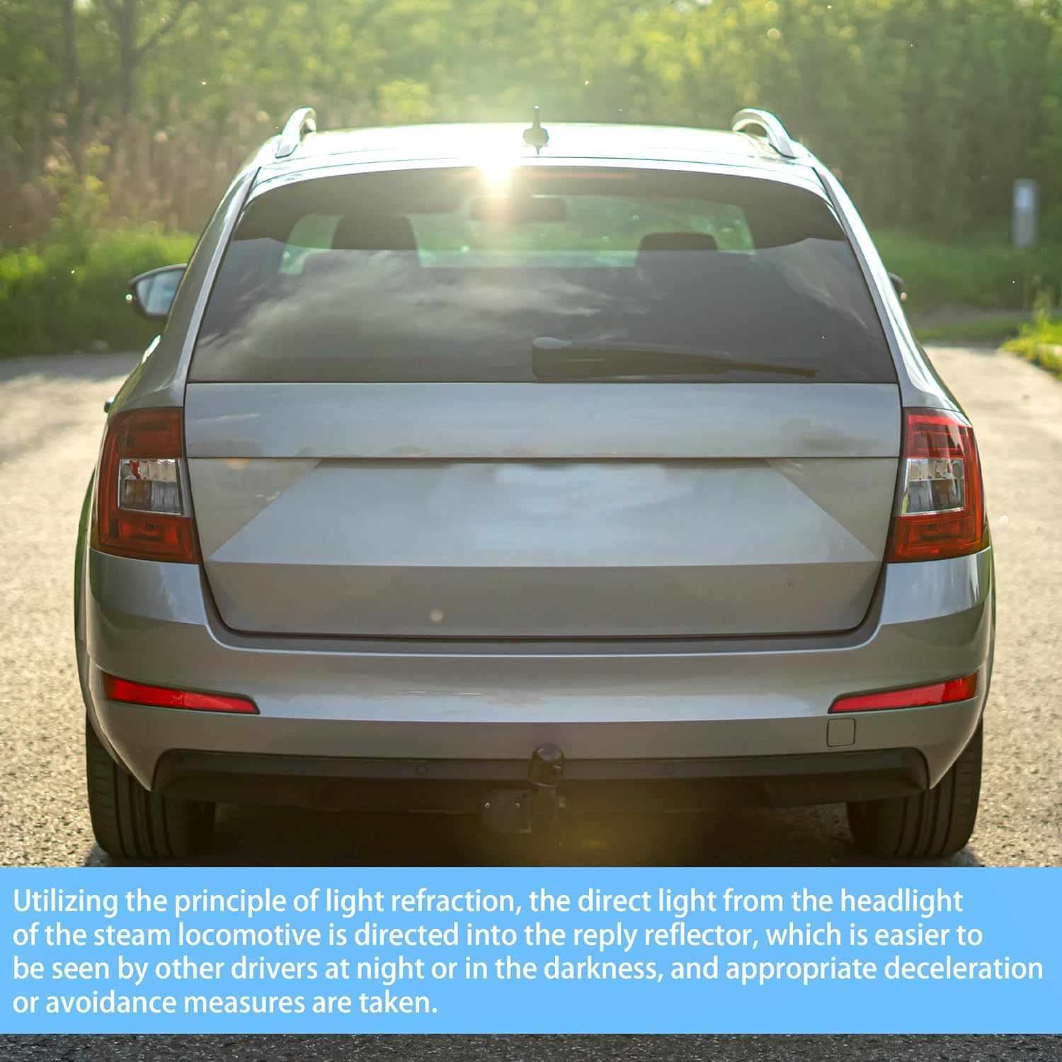 X AUTOHAUX Bumper Reflector Compatible for Skoda Octavia 3 III 5E3 2012, Durable ABS Plastic Red Rear Left Bumper Reflector Side Marker image number 6