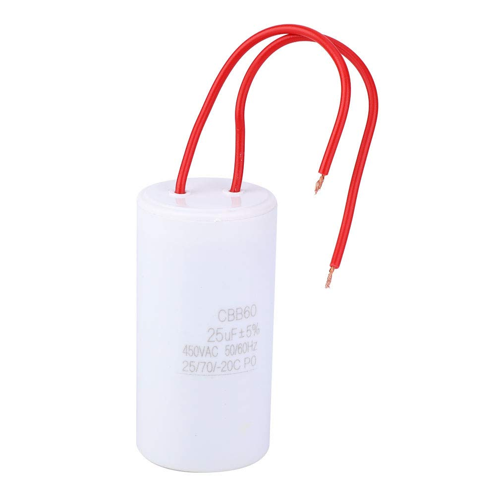 TOPINCN CBB60 Insert Starting Capacitor 25Uf 450VAC for Small Electric Appliance Repair 25/70/-20 image number 5