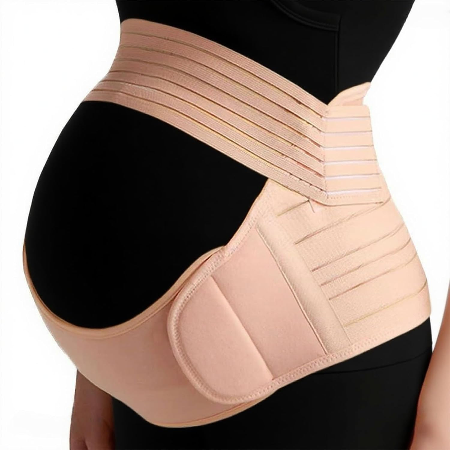 Maternity Belly Bands and Supports, Breathable Pregnancy Belt, Comfortable & Adjustable Belly Band for Pregnancy, Easy Convenient Maternity Bands for Belly Support (XL) image number 1