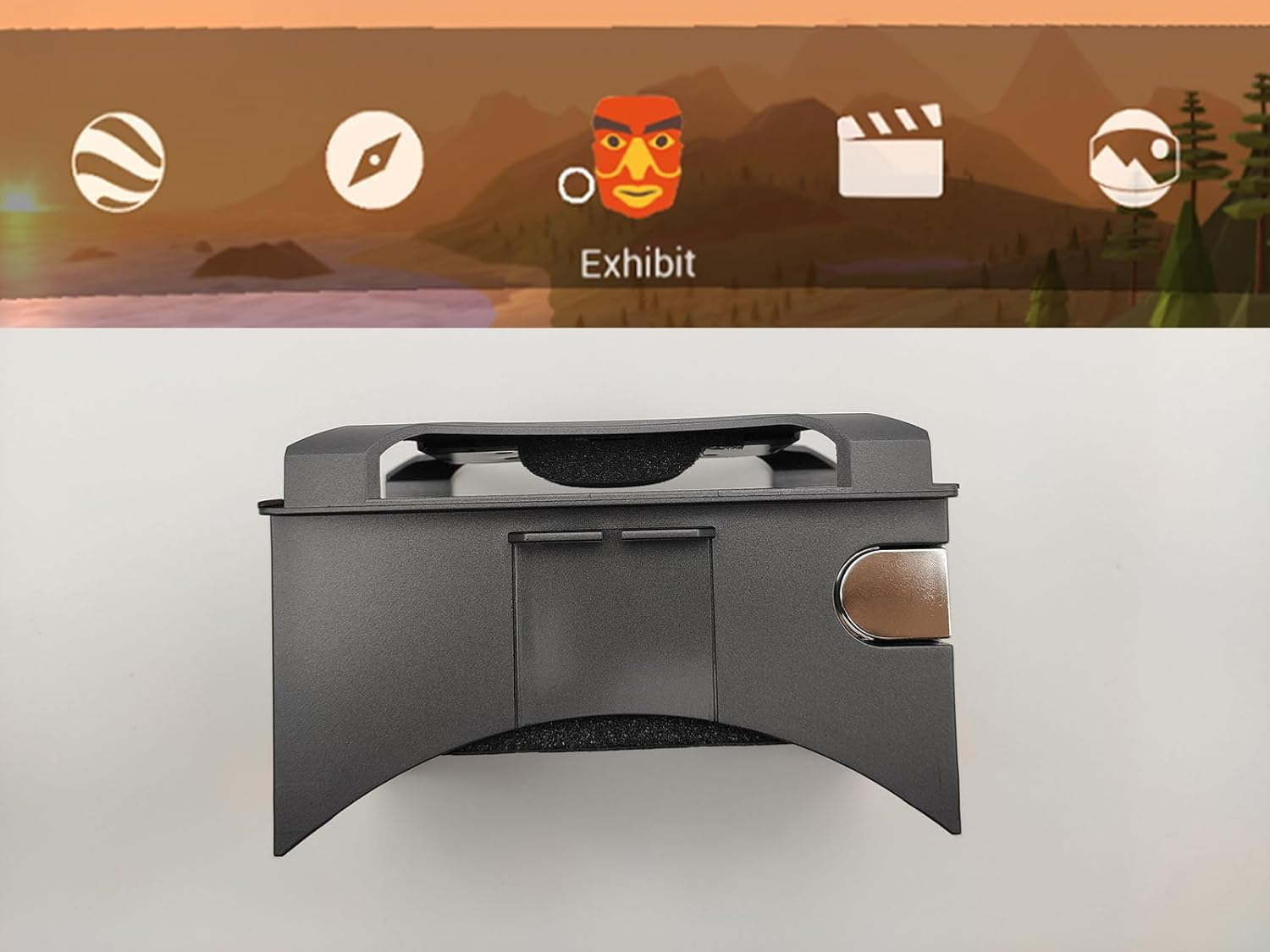 Google Cardboard VR,VR Headsets Virtual Reality Glasses and Comfortable Head Strap for All 4-6.8 Inch Full Screen Smartphones image number 3