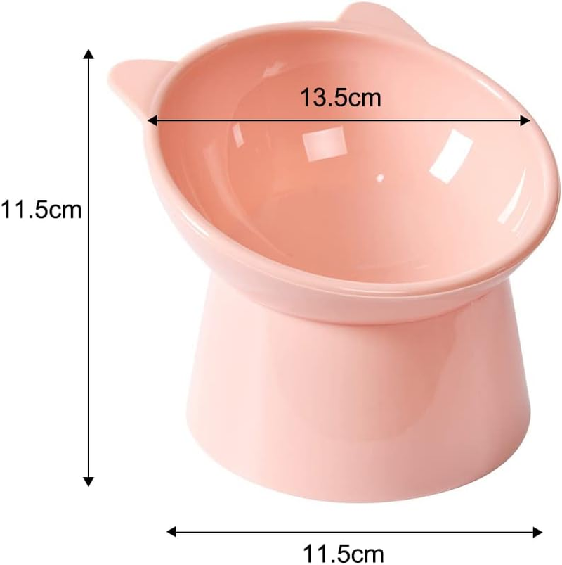 Elevated Bowl Feeder Food Water Raised Lifted Stand Bowls (Green) for Cat Dog Pet - Green image number 3