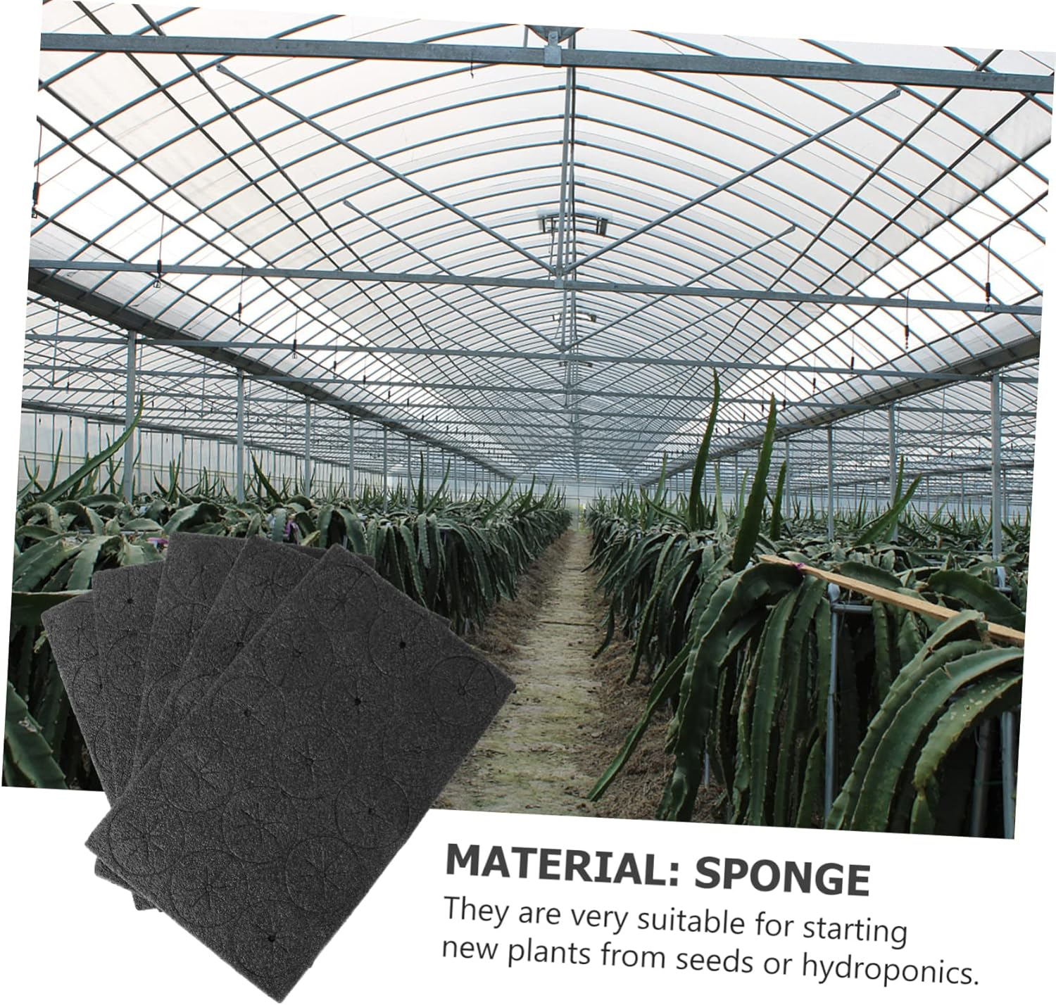 BESPORTBLE 225Pcs Hydroponic Planter Sponge for Vegetable Cultivation Greenhouse Hydroponic Sponge Garden for Home Growing System image number 5
