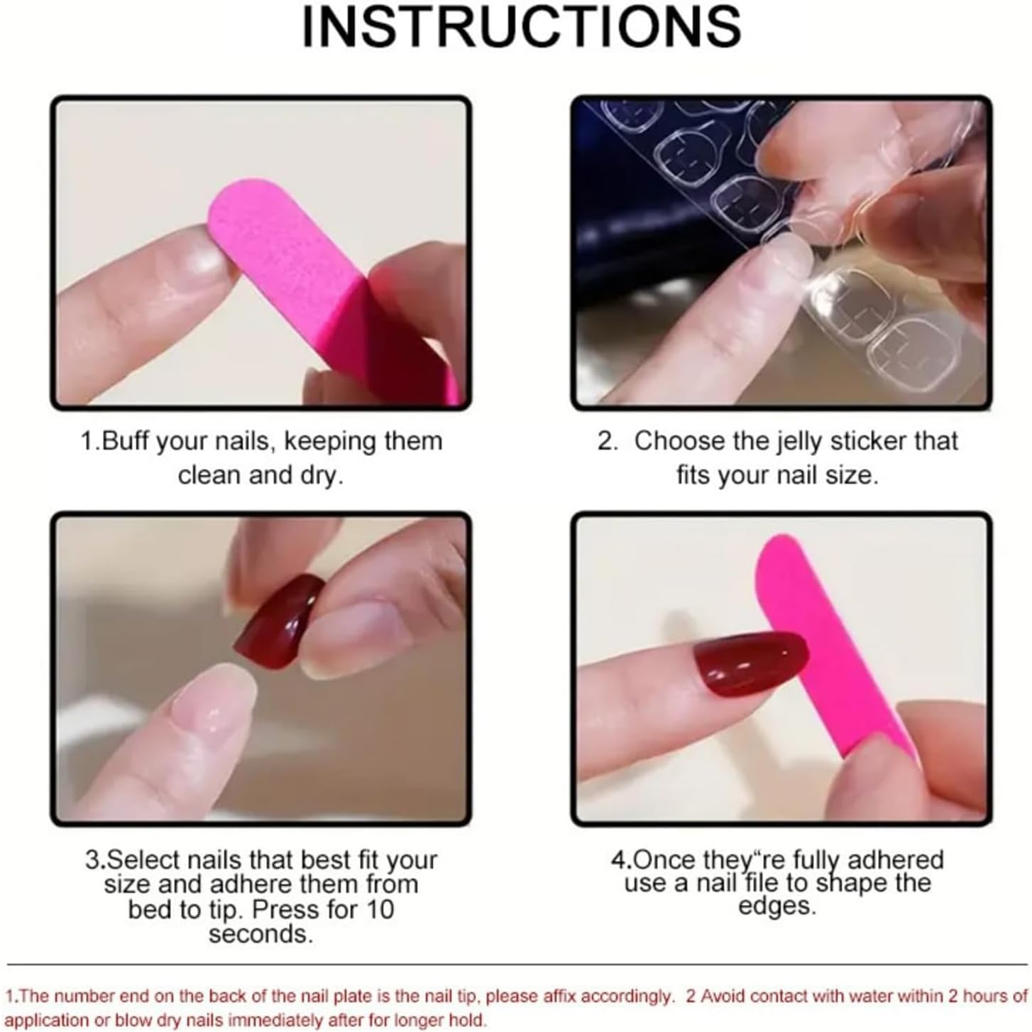 Kabwea Pack of 24 Short Press on Nails, Artificial Summer Palm Nails, Press on Nails, Nails for Gluing, Fake Nails image number 5