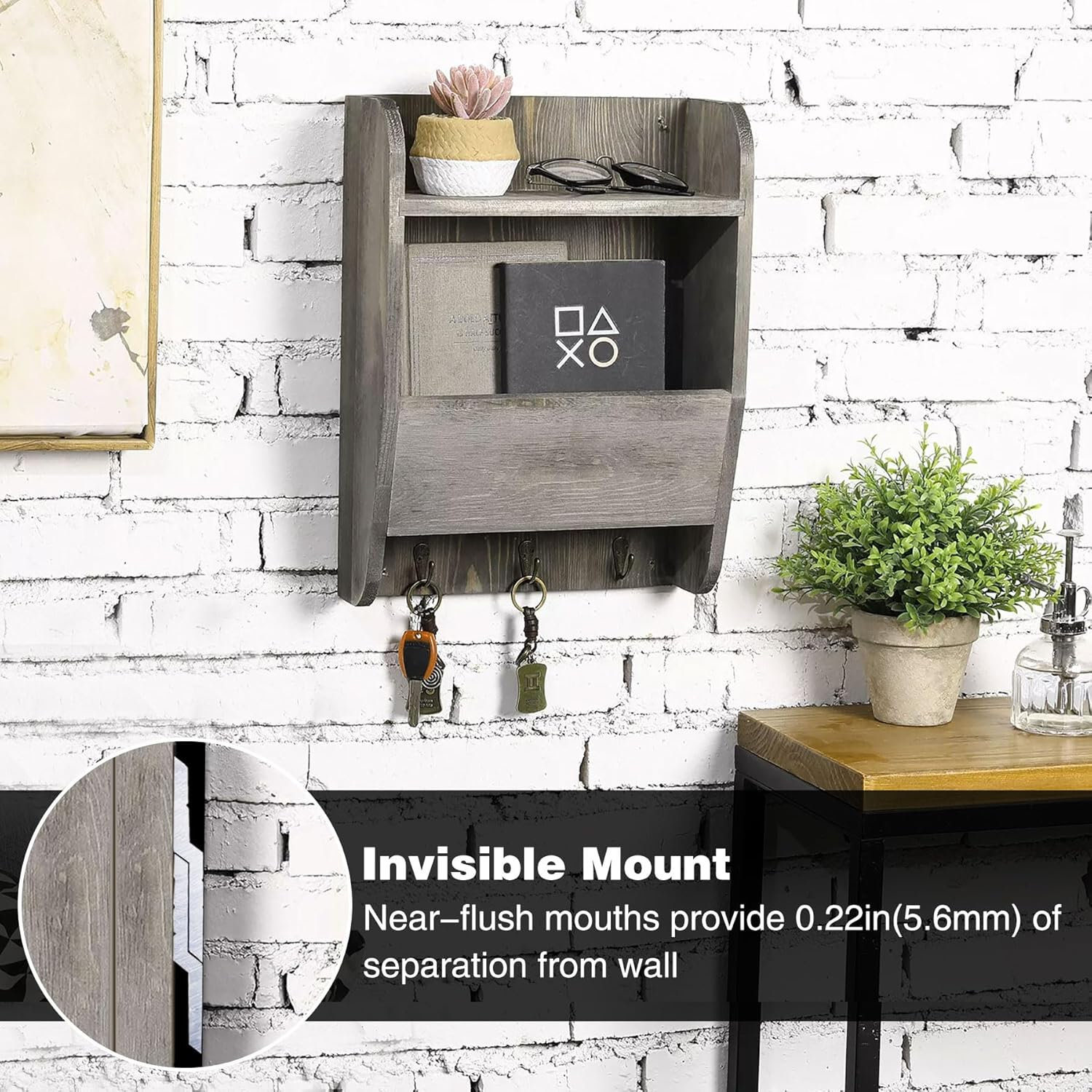 French Cleat Picture Hanger 4" Aluminum Z Clips Interlocking Wall Mounting Bracket Hardware Kit for Hanging Mirrors, Panels, Shelf ,Headboards, Artwork, Cabinet, Whiteboard, Art Frames (5 Pairs) image number 5