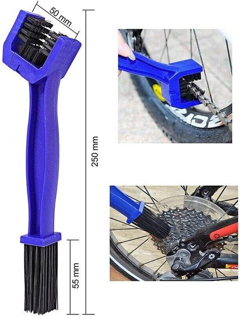 New Bicycle Chain Cleaner Bike Wash Tool Cycling Scrubber Cleaning Brushes Wheel - Universal Fit for Multi & Single-Speed Bikes