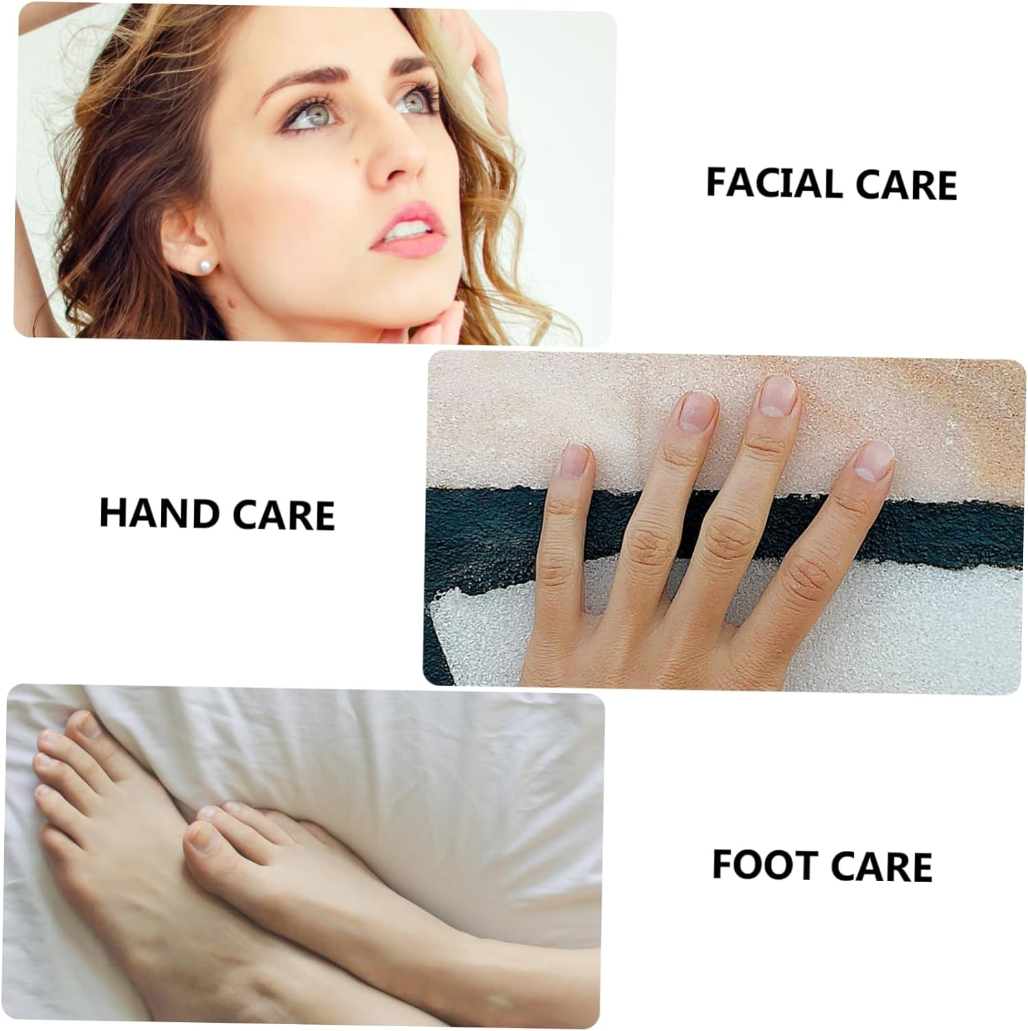 FOYTOKI Stainless Steel Nail Clipper Set Sturdy Manicure Tool Portable Grooming Kit Rose Gold Design for Home Use image number 3