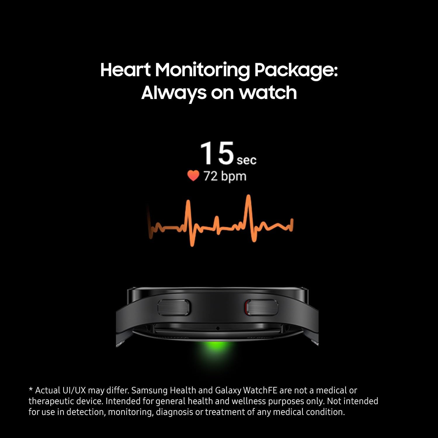 Samsung Galaxy Watch FE Smart Watch, Health Monitoring Fitness Tracking, 40Mm Bluetooth Black