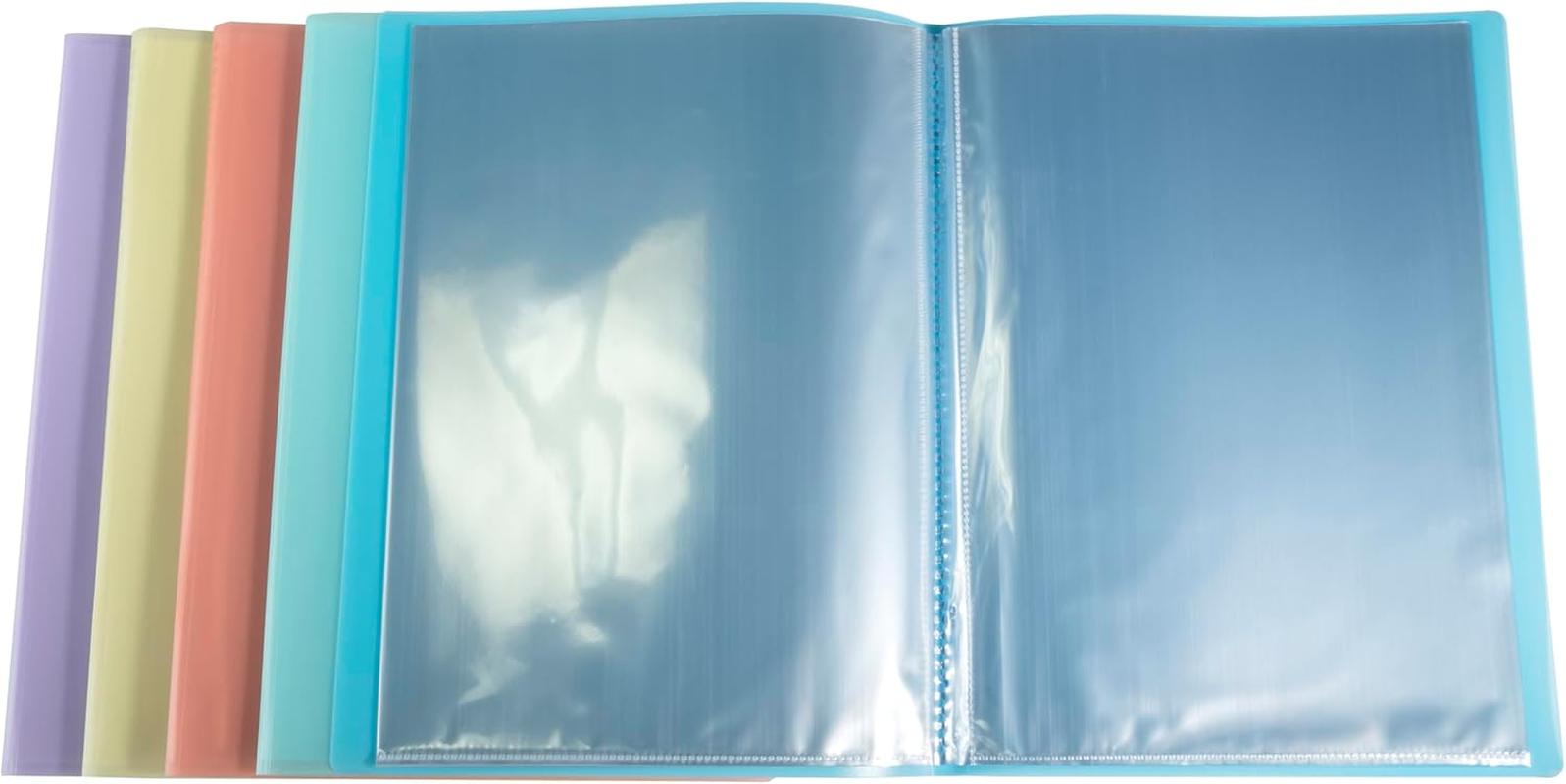 Exacompta - Ref 88270E - Pack of 5 Chromaline Pastel Document Folders - 20 Crystal Wallets - 40 Pages - for A4 - Dimensions: 24 X 32 Cm - Recycled Polypropylene Cover Translucent - 5 Different image number 6