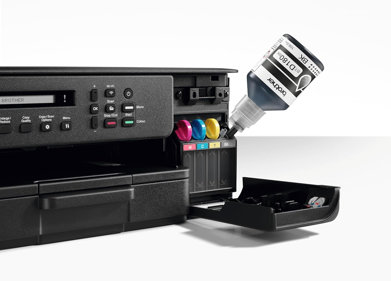 Brother Tankbenefit DCP-T580DW, Colour All-In-One Printer, Wireless and USB, Inkjet, Automatic 2-Sided Printing, Black 16Ipm, Colour 16 Ipm image number 3