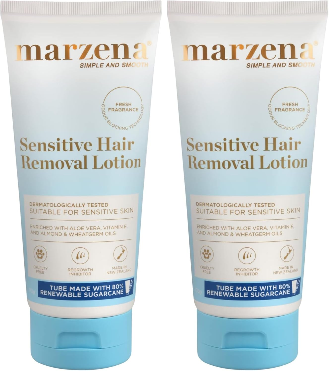 Marzena Sensitive Hair Remover Lotion, White, 170 G image number 5