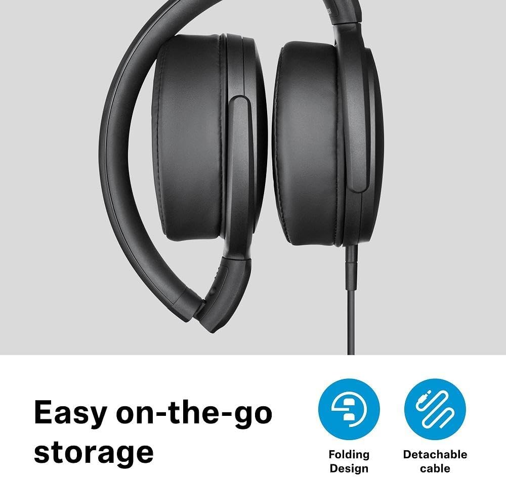 Sennheiser over Ear Headphones HD 400S, Black image number 3