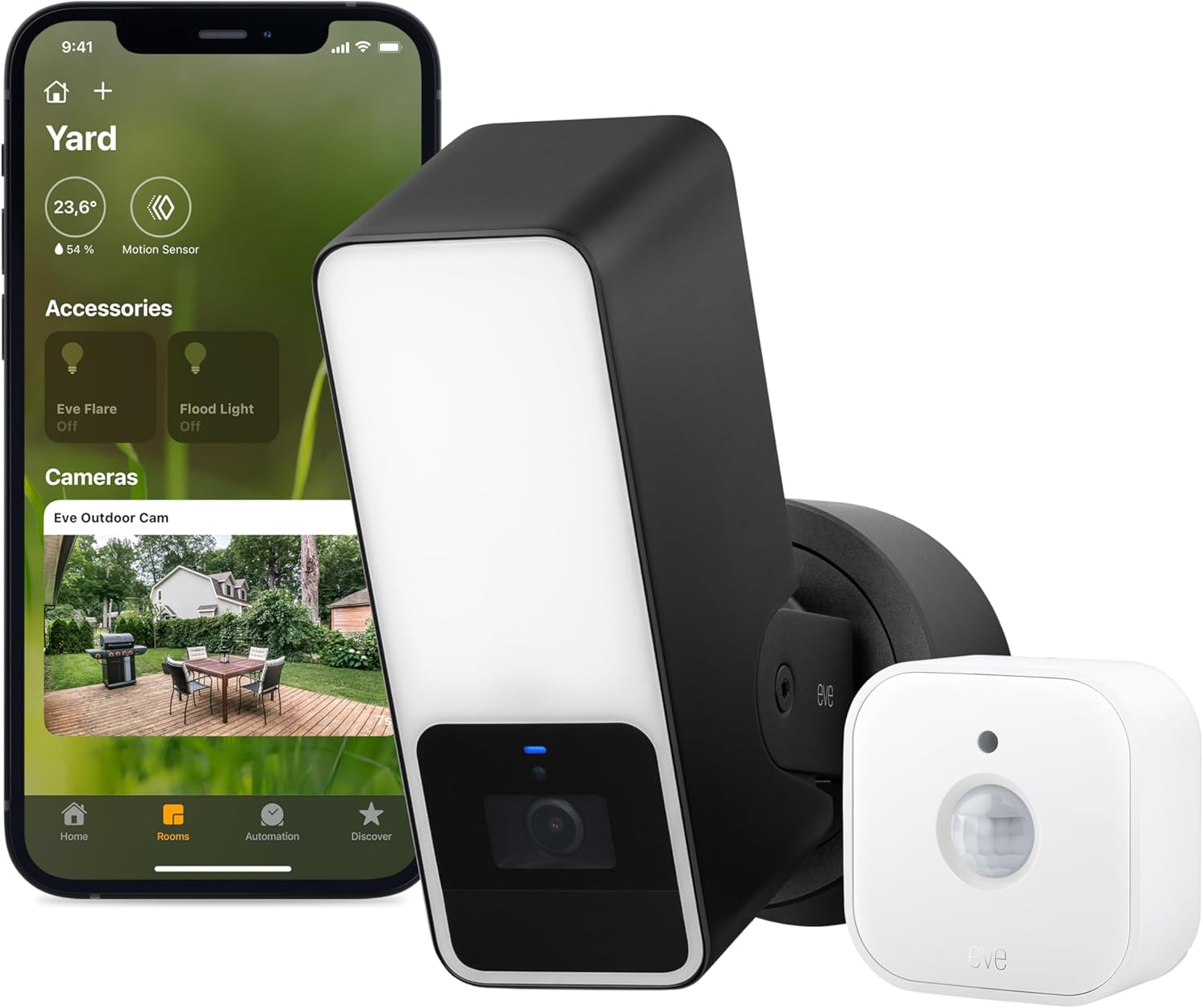 Smart Outdoor Security Set - Eve Outdoor Cam (Apple Home) & Eve Motion (Matter) - Requires Thread Border Router image number 2