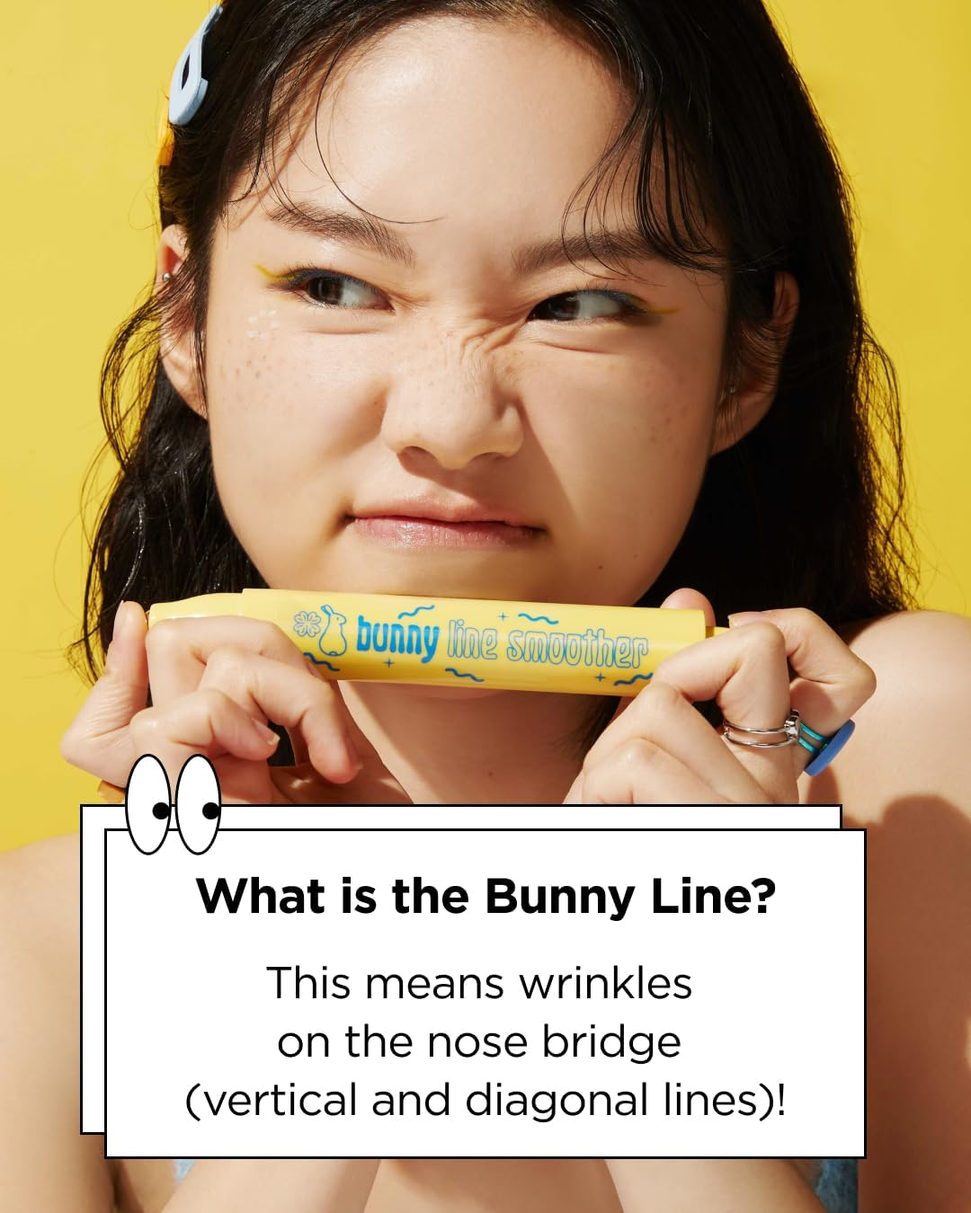 CHASIN' RABBITS Bunny Line Smoother Eye Cream Roller, 0.5 Fl Oz, Eye Cream with Surgical Steel Ball Rolling Stick, Eye Roller for Wrinkles, Dark Circles and under Eye Bags, Vegan, Korean Skin Care image number 4