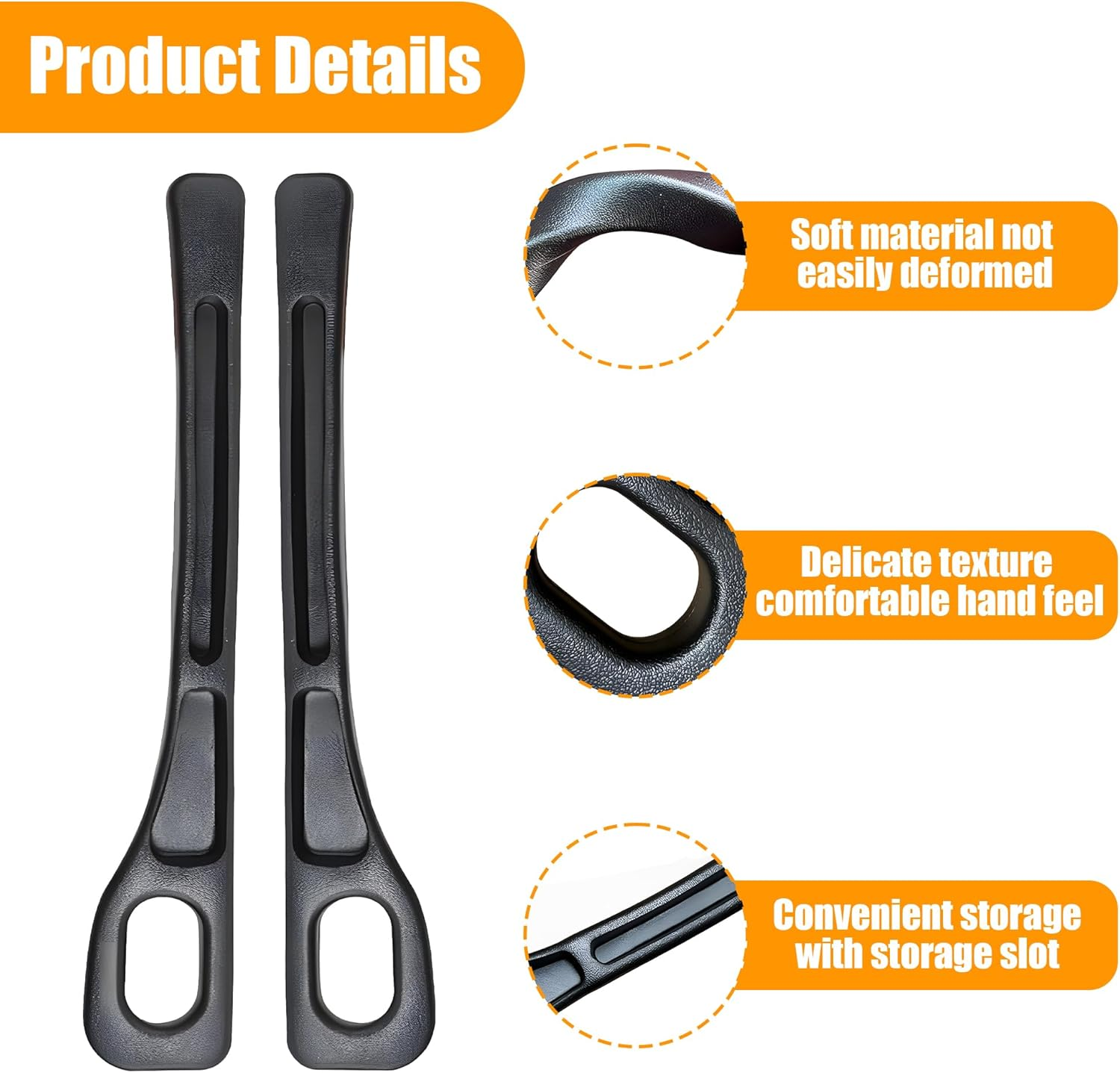 2Pcs Car Seat Gap Filler Organizer, Car Seat Gap Organizer with Phone Holder, Upgraded Gap Filler between Seat Catcher, Fits Most Vehicles image number 1