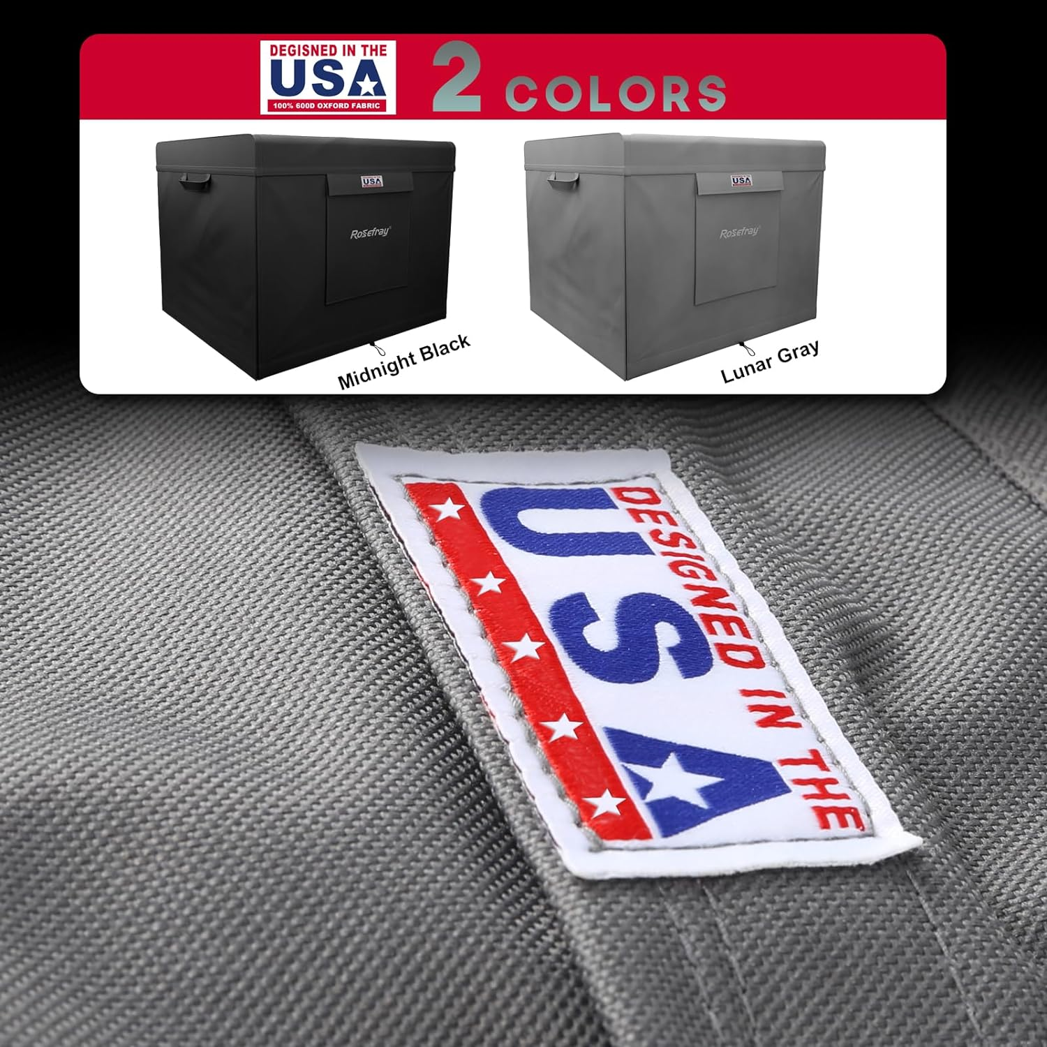 Rosefray Generator Cover-24&rdquo;Lx18&rdquo;Wx20&rdquo;H,600D Heavy Duty Waterproof, Small outside Equipment Cover for Champion,Predator,Wen,Ryobi,Generac,Westinghouse Portable Generator 3000-4500W-Gray/S image number 5