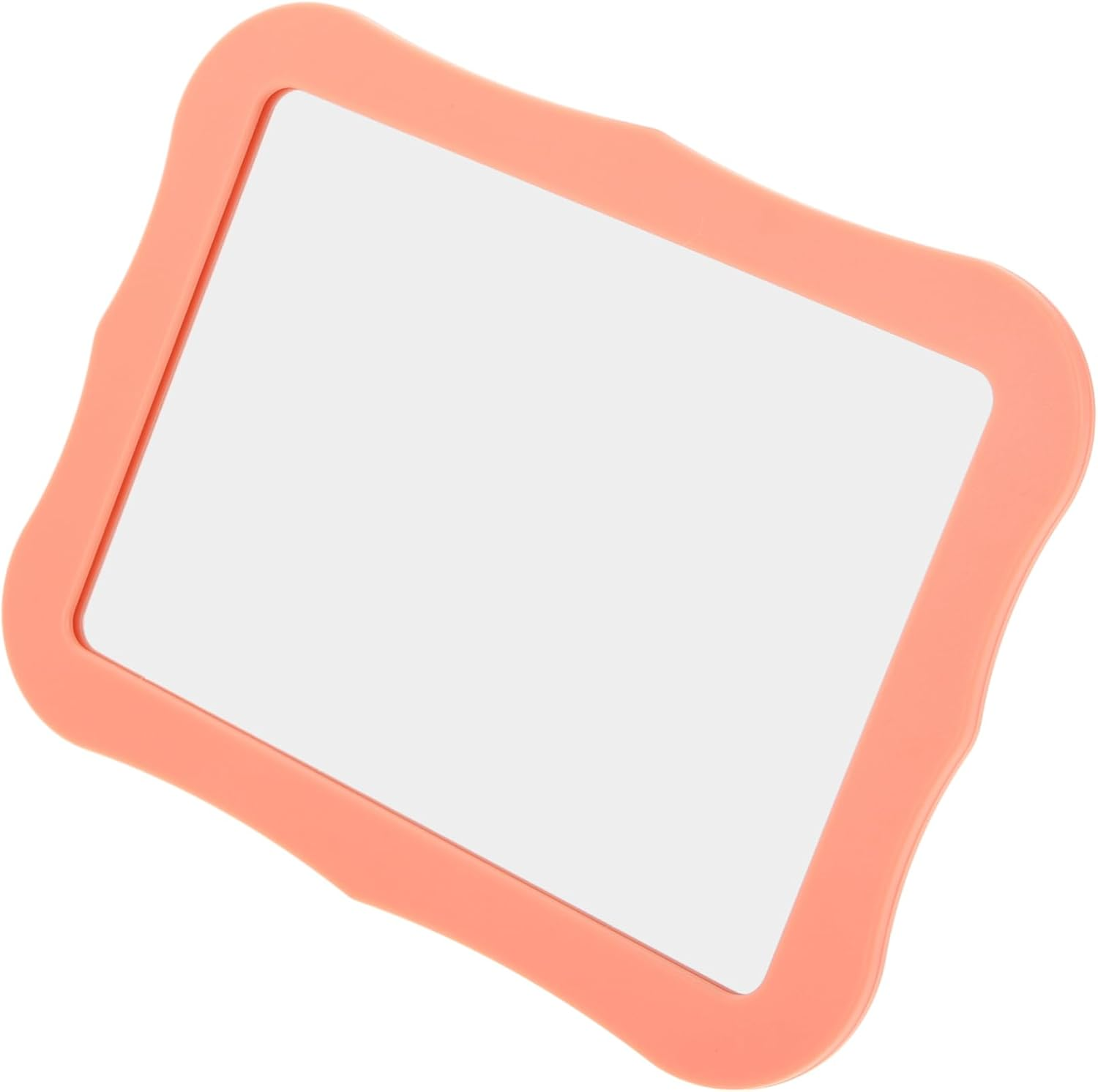 ULTECHNOVO Magnetic Mirror for Locker 5X7 Inch Orange Decorative Cabinet Mirror Magnetic Dressing Table for Home Office School Use