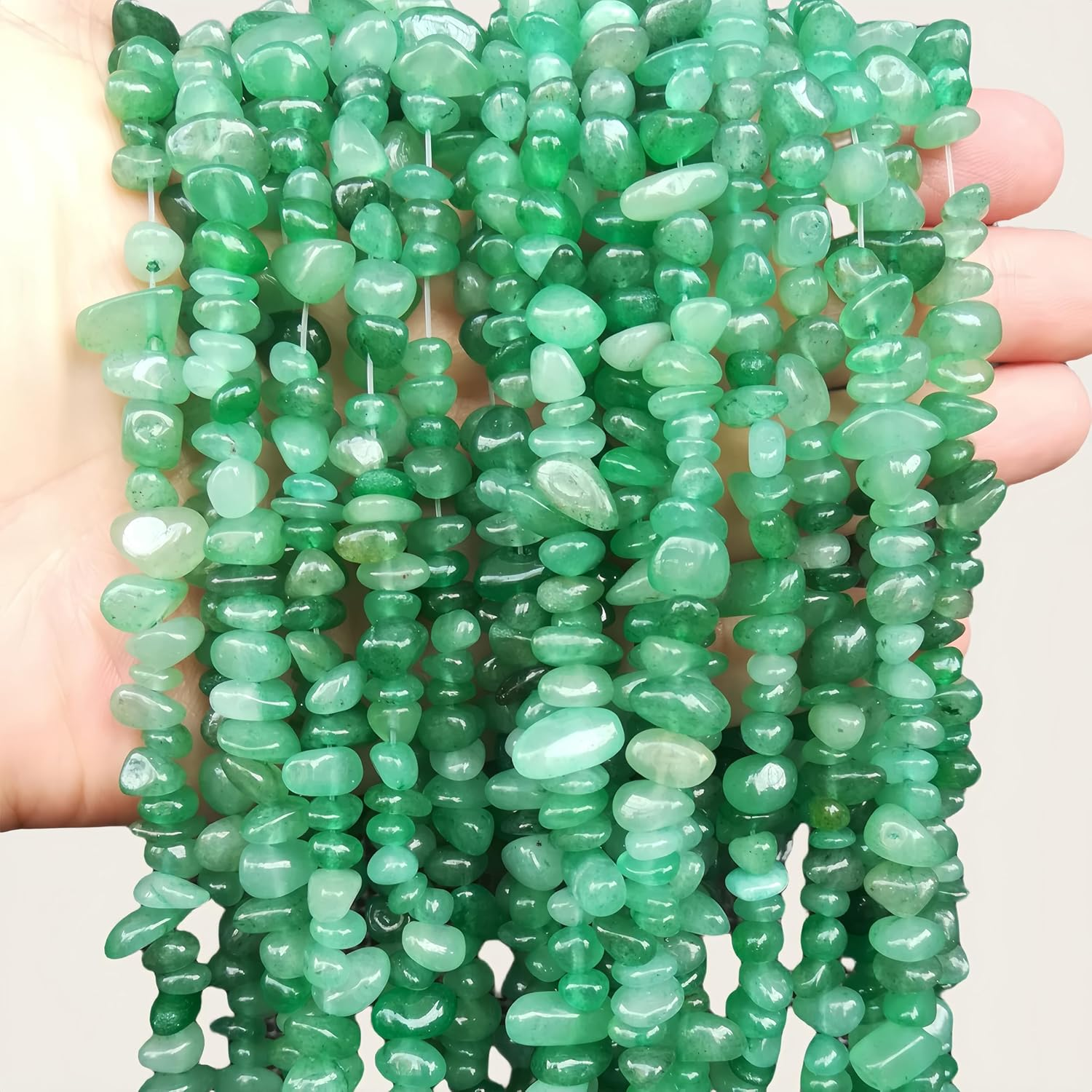 5-10Mm Natural Citrineirregular Tumbled Chip Beads for Jewelry Making, Healing Crystal Drilled Loose Bead Strand DIY Craft Supplies(3 Strands)